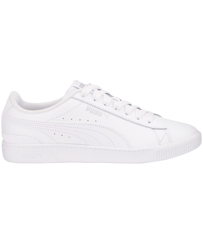Puma Women's Vikki V3 Leather Sneakers - White Silver