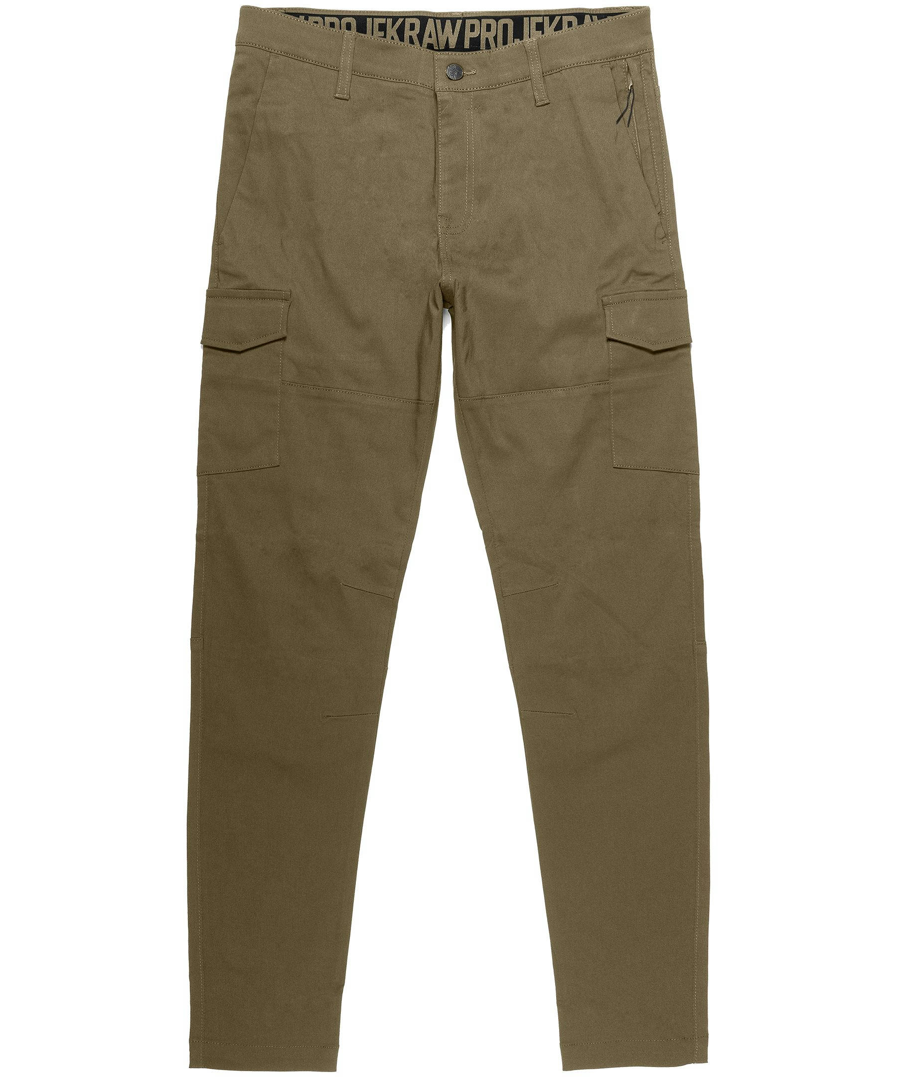 PROJEK RAW Men's Slim Leg Bungee Back Elastic Cuff Cargo Pants