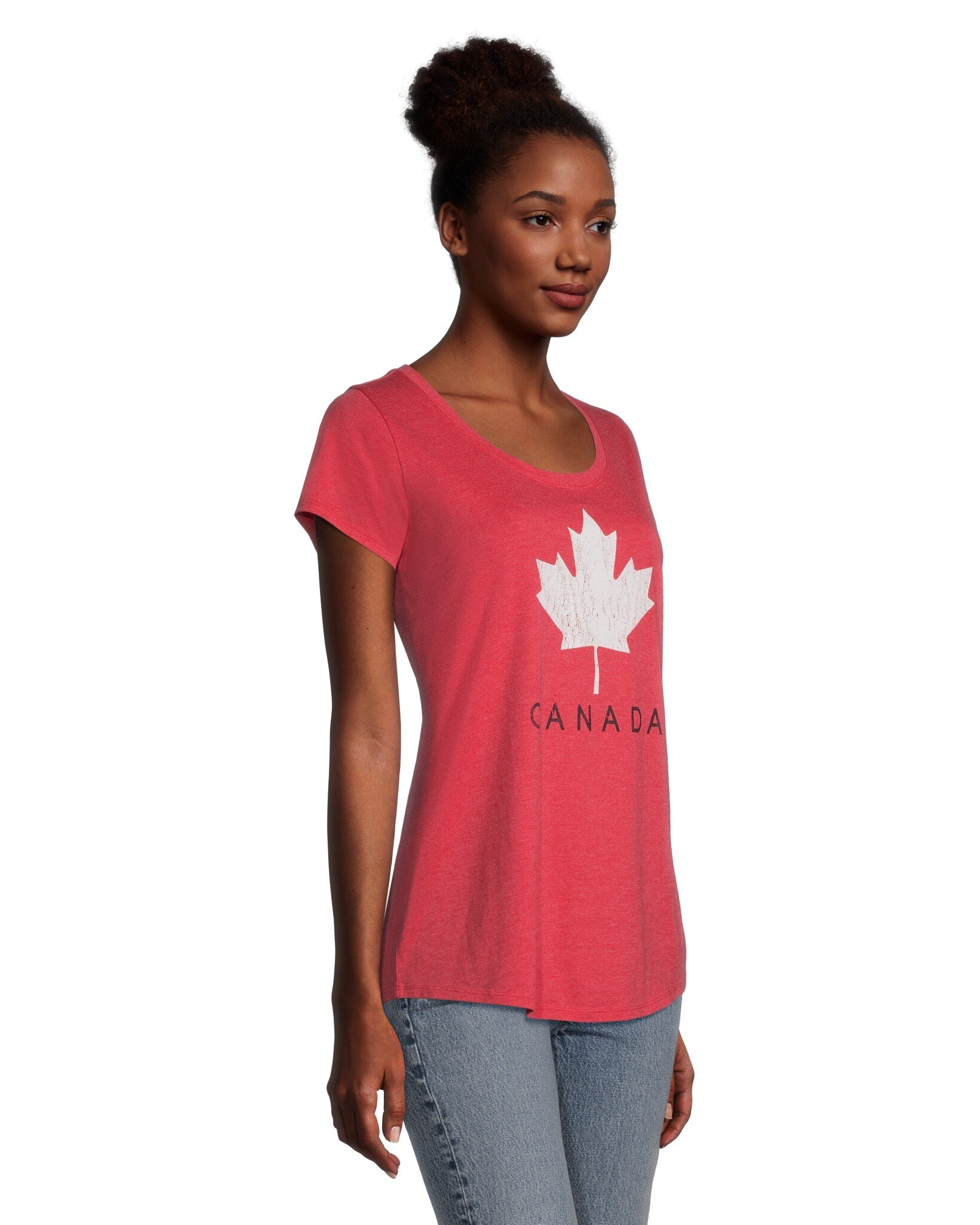 Logo T-Shirt Women's Canada Day Crewneck Graphic T Shirt