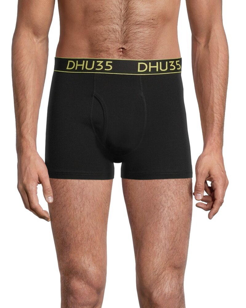 Denver Hayes Men's 3 Pack Fashion Cotton Stretch Elastic Trunk Briefs Underwear