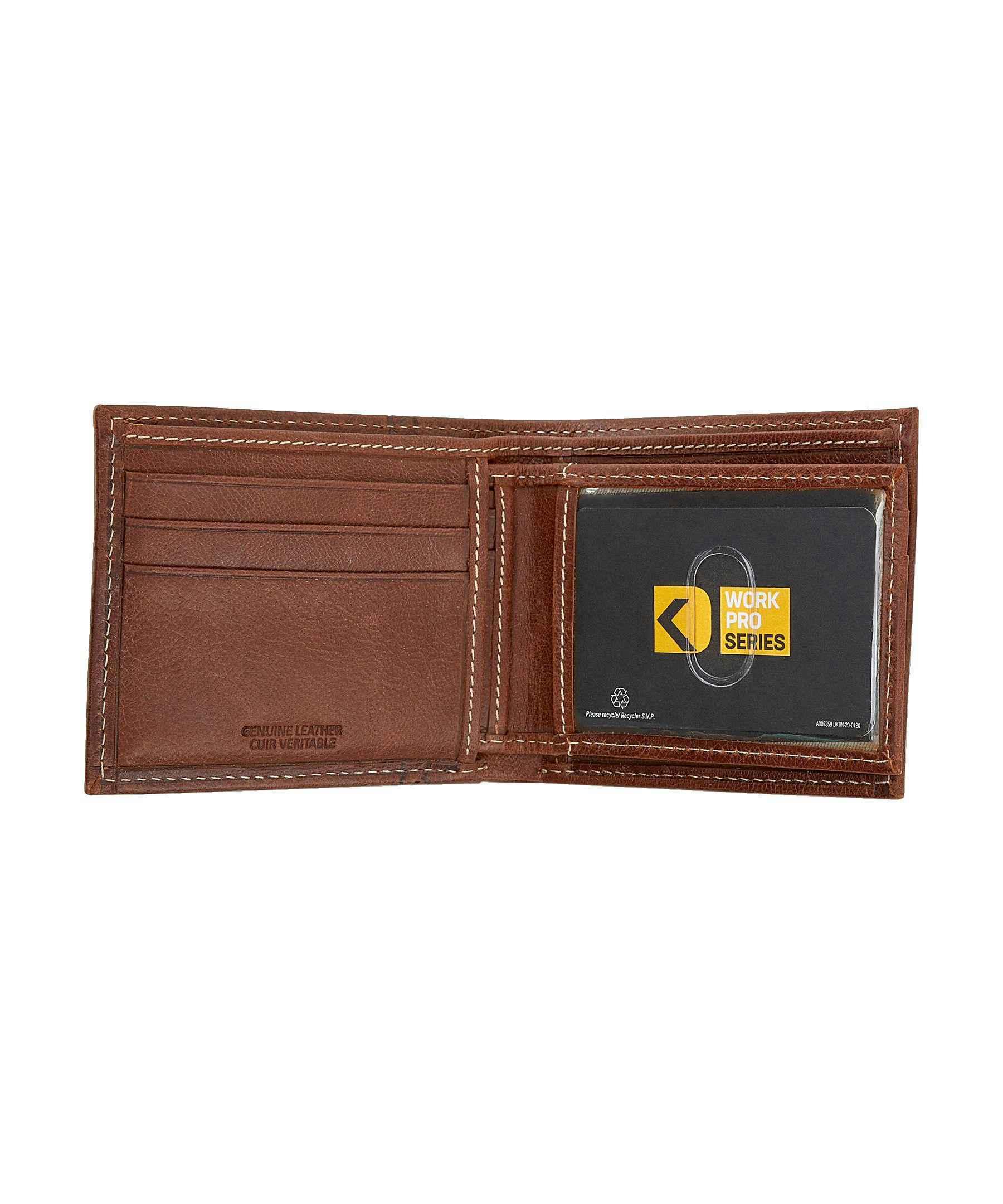 Dakota Antique Billfold Pullout ID Leather Wallet