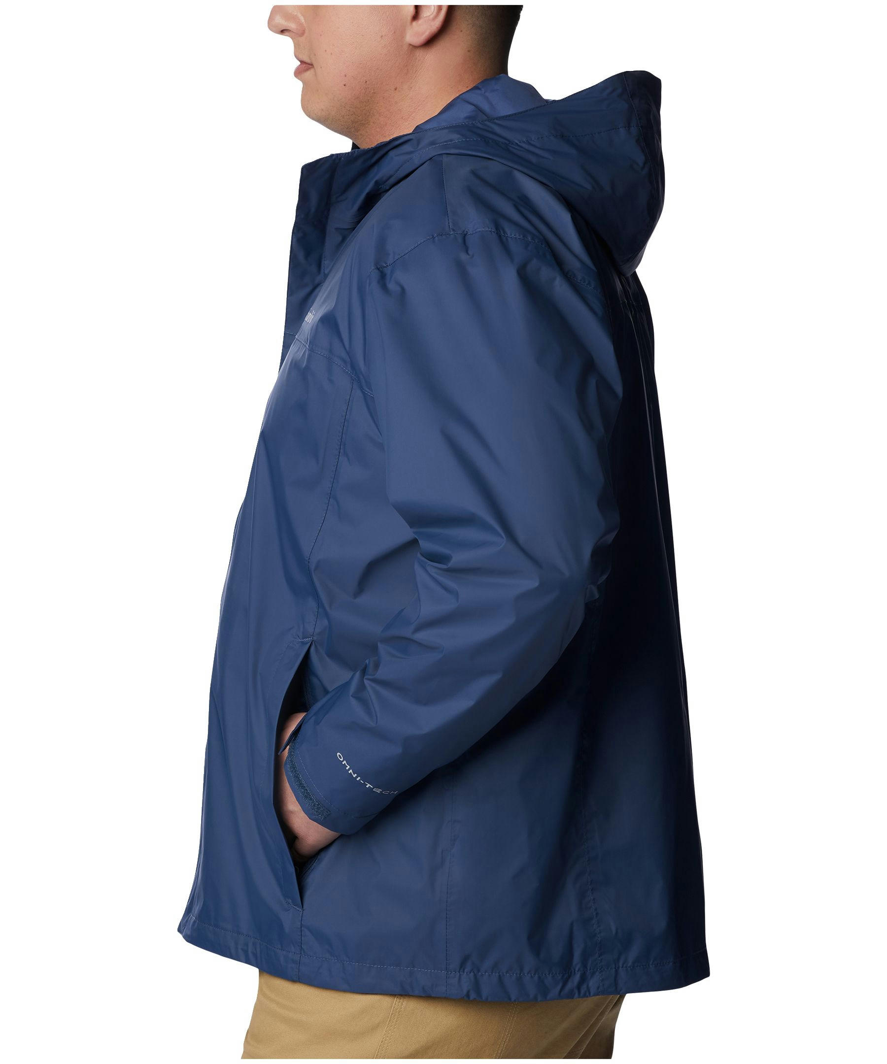 Columbia Men's Watertight II Hooded Rain Jacket, Waterproof, Breathable, Packable, Hiking
