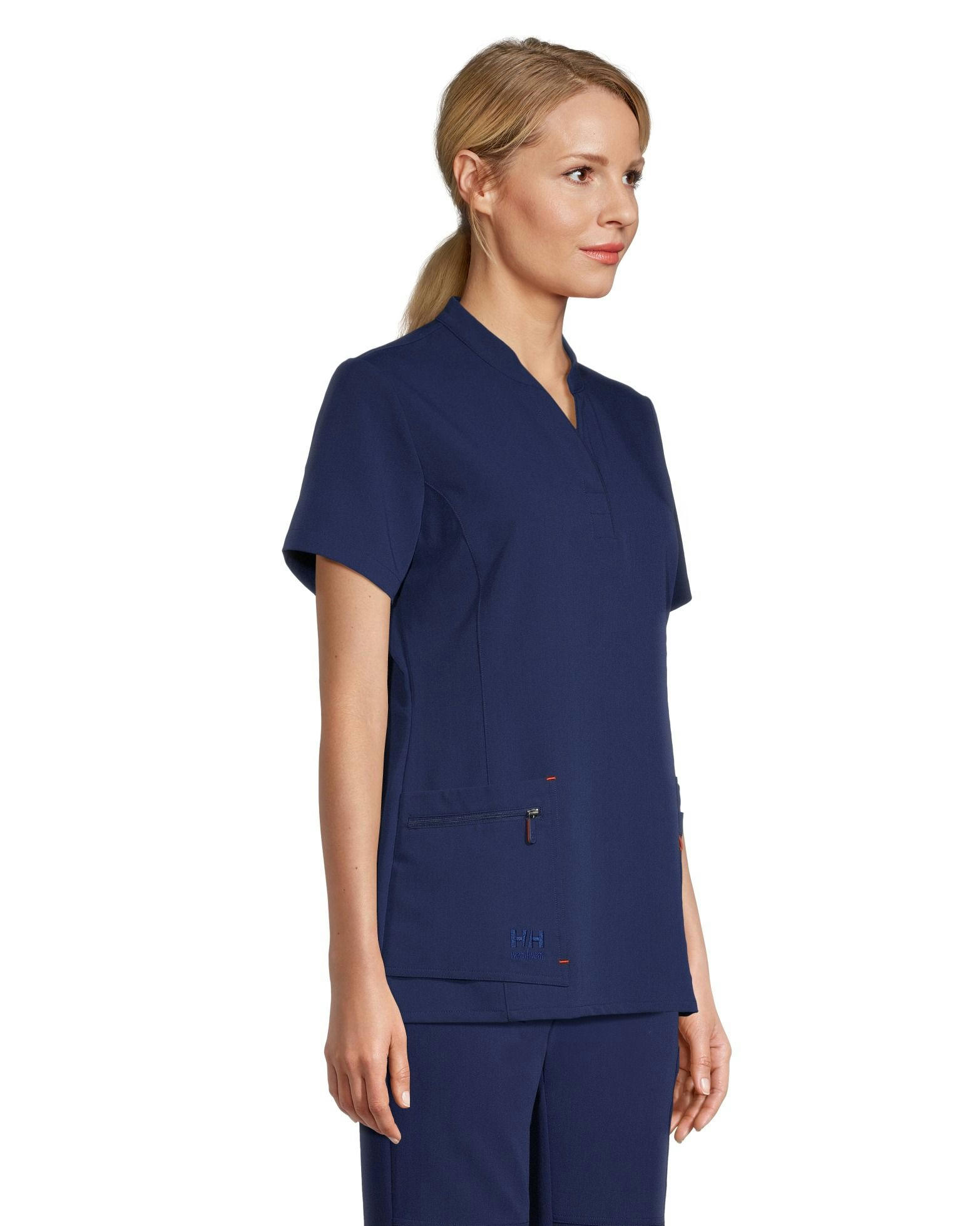 Helly Hansen Workwear Women's Front Slit Stretch Short Sleeve Scrub Top