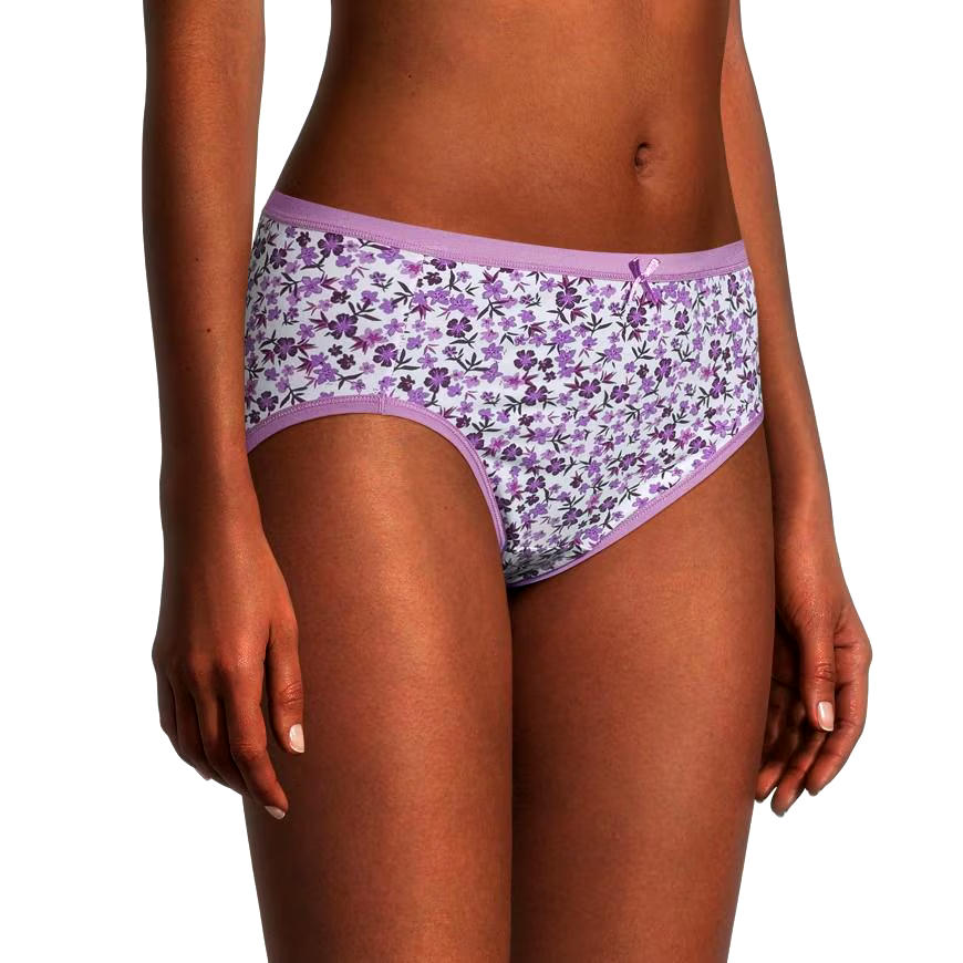 Denver Hayes Women's 2 Pack Perfect Fit Cotton Stretch Hi Cut Panty