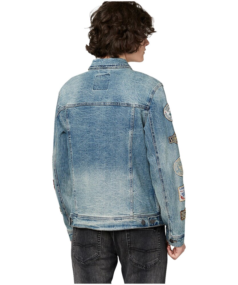 Buffalo Men's Joe Vintage Patchwork Denim Jacket