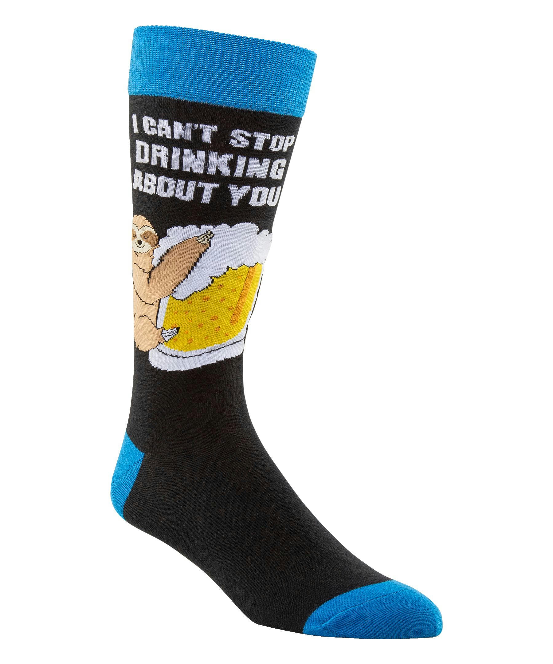 Denver Hayes Men's Novelty Beer Pattern Crew Socks