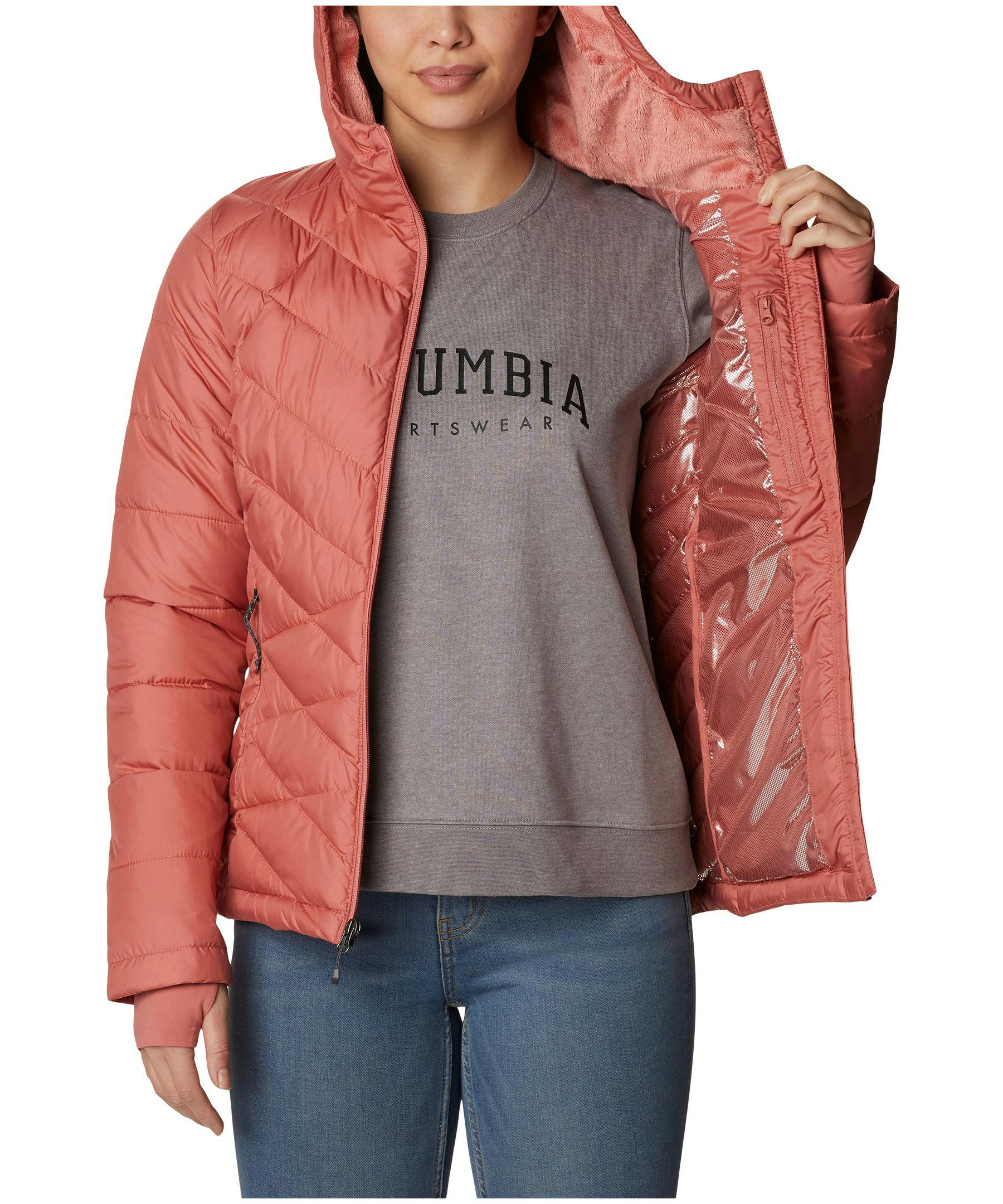Columbia Women's Heavenly Omni-Heat Water Resistant Insulated Hooded Jacket