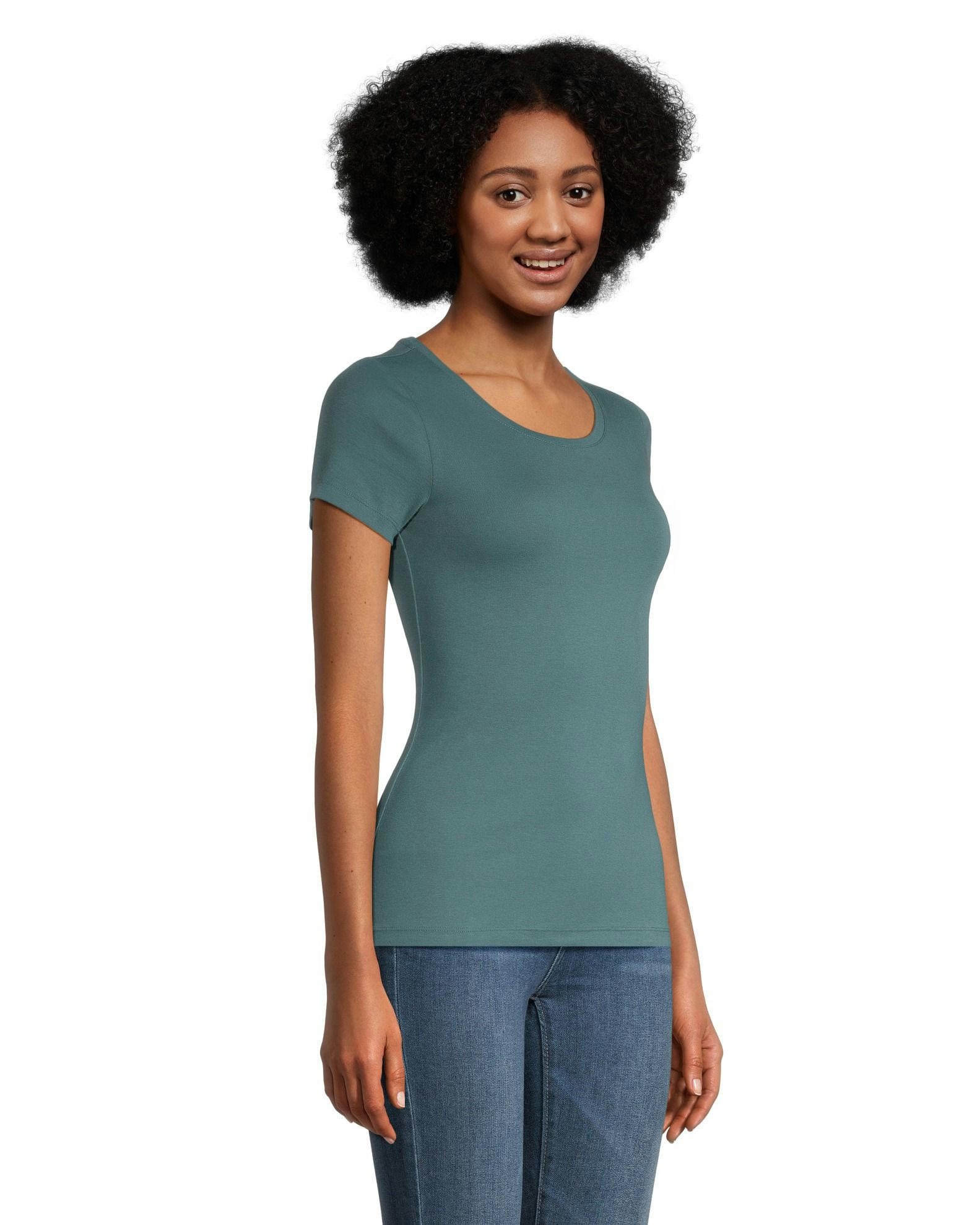 Denver Hayes Women's Fitted Scoop Neck T Shirt