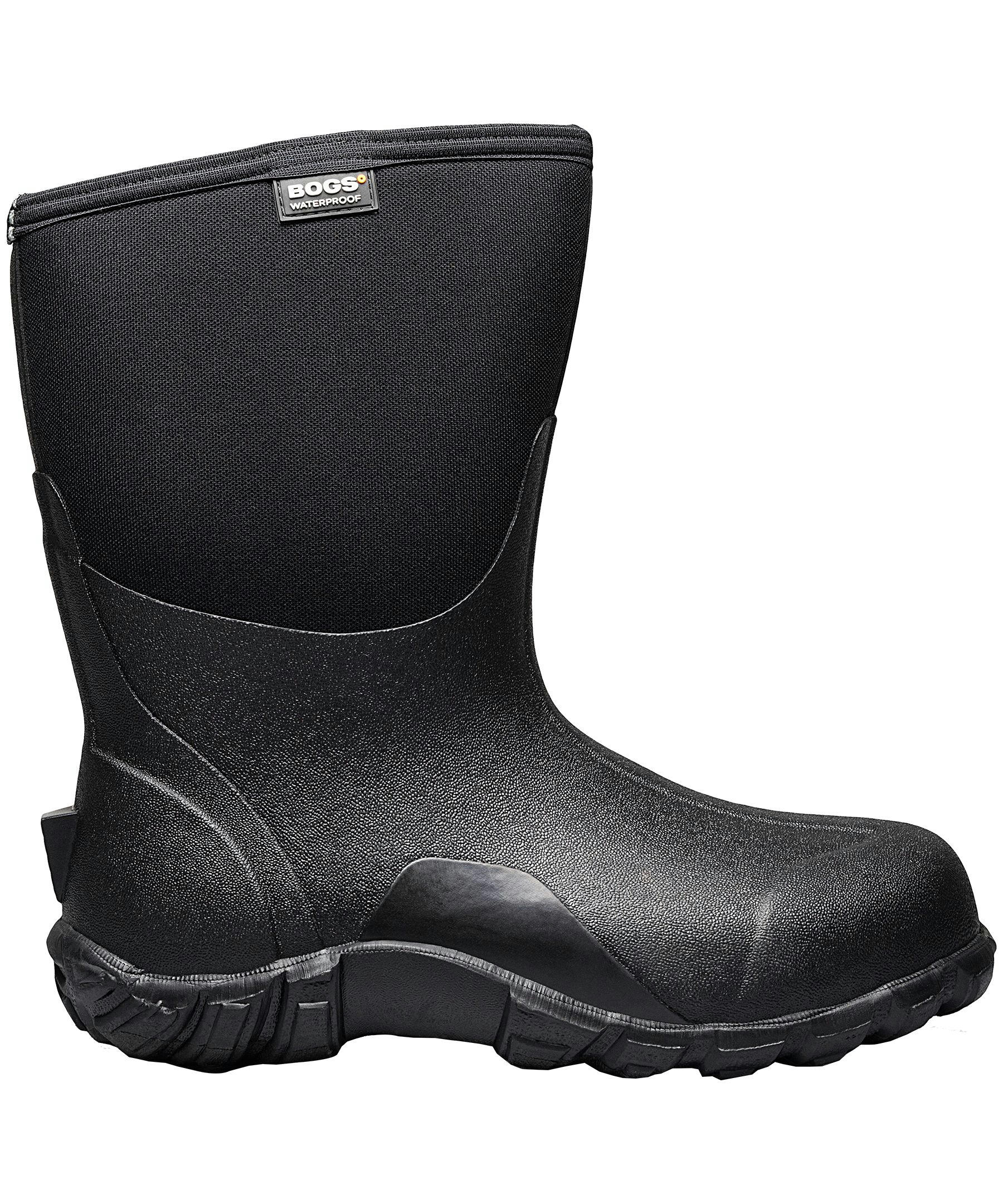 Bogs Men's Classic Mid 11 Inch Insulated Waterproof Boots - Black