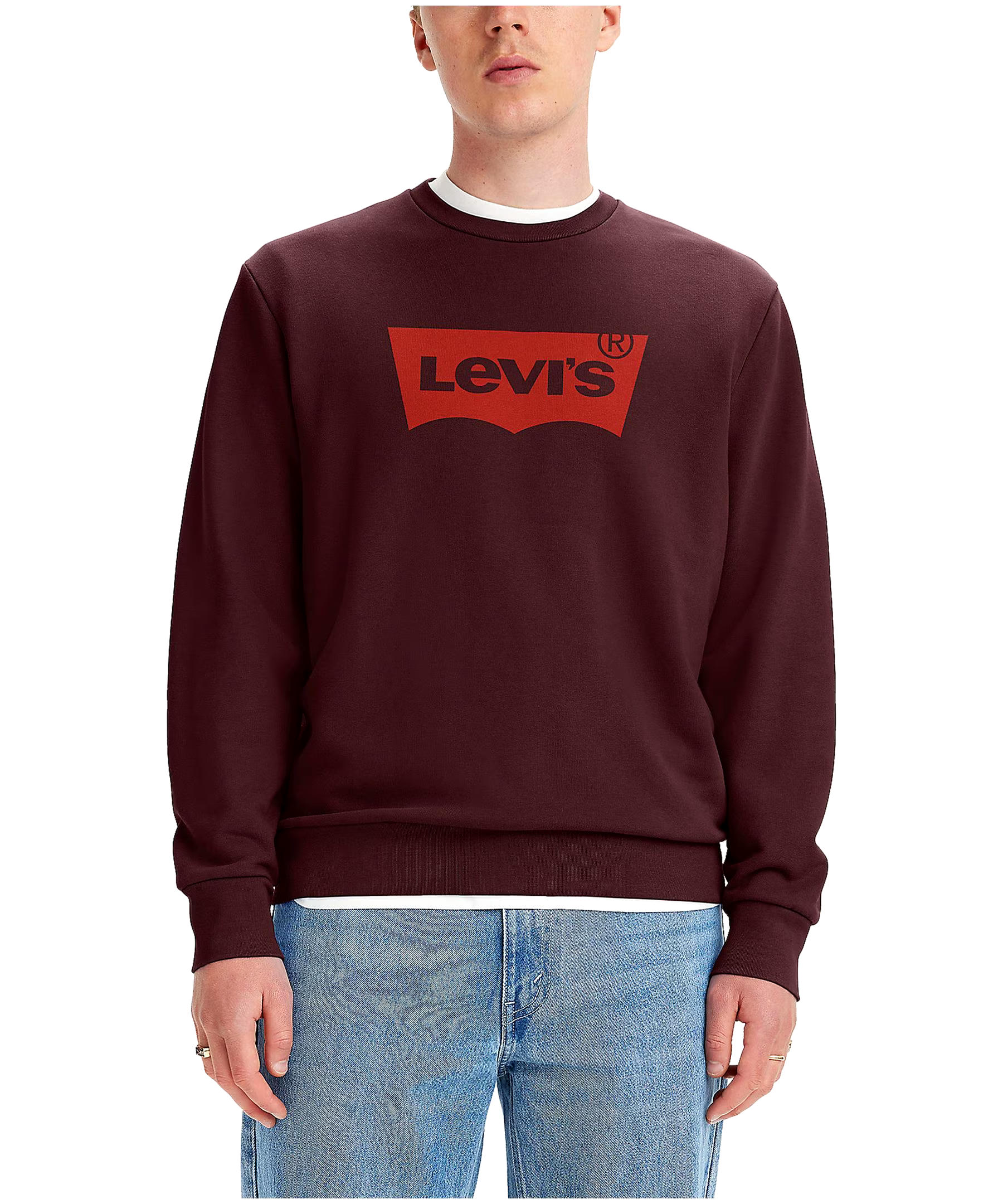 Levi's Men's Batwing Graphic Standard Fit Crewneck Fleece Sweatshirt