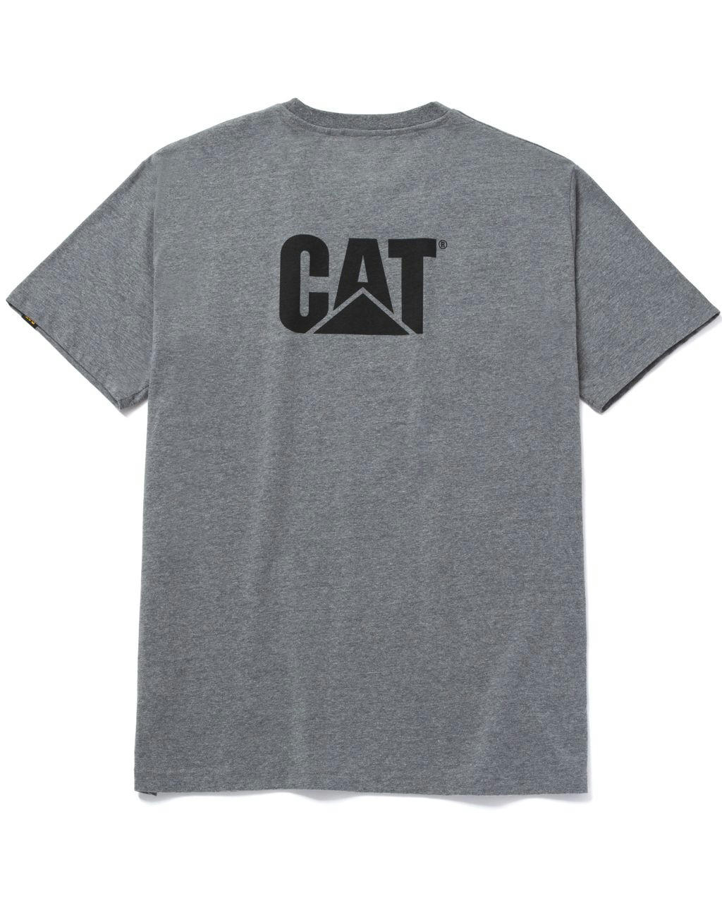 CAT Men's Trademark Short Sleeve Cotton T Shirt
