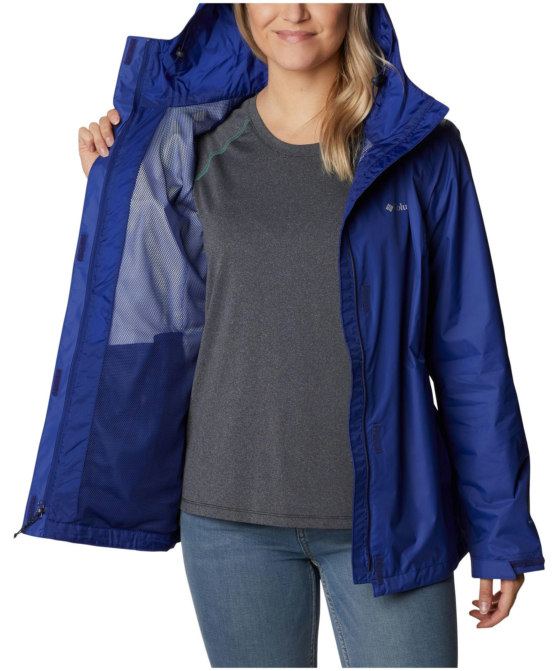 Columbia Women's Arcadia II Hooded Rain Jacket, Waterproof, Breathable, Packable, Shell