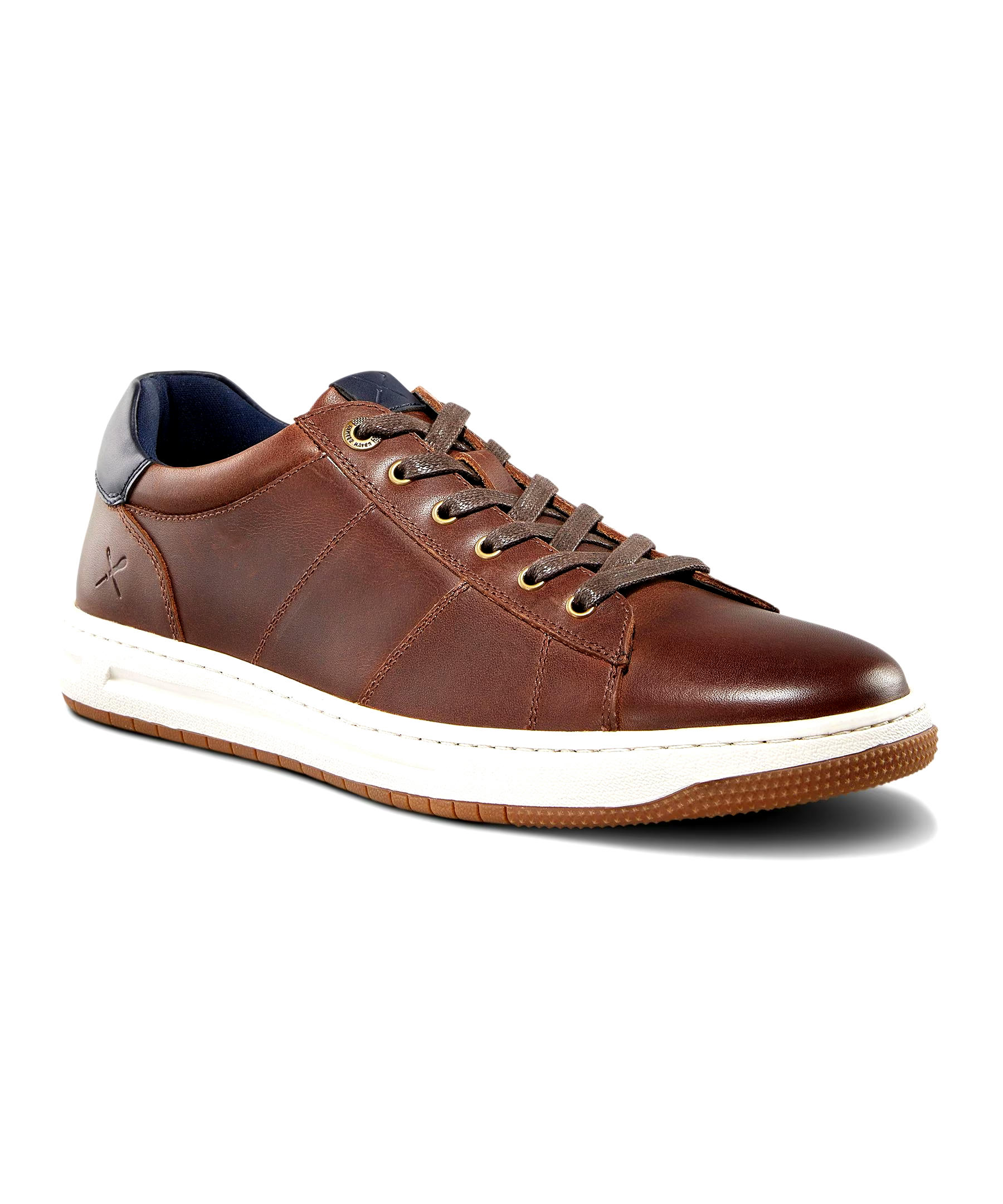 Men's Leather Perth Shoes - Dark Brown