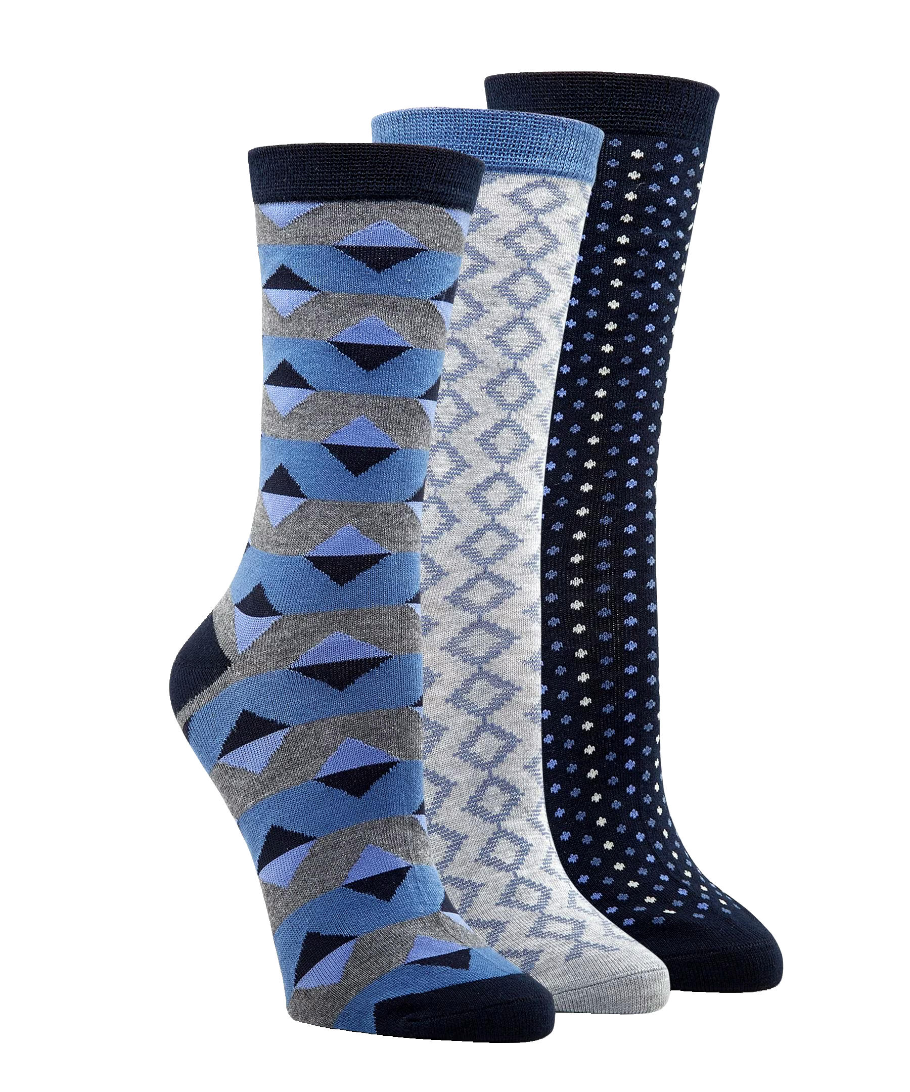 Denver Hayes Women's 3 Pack Bamboo Crew Socks