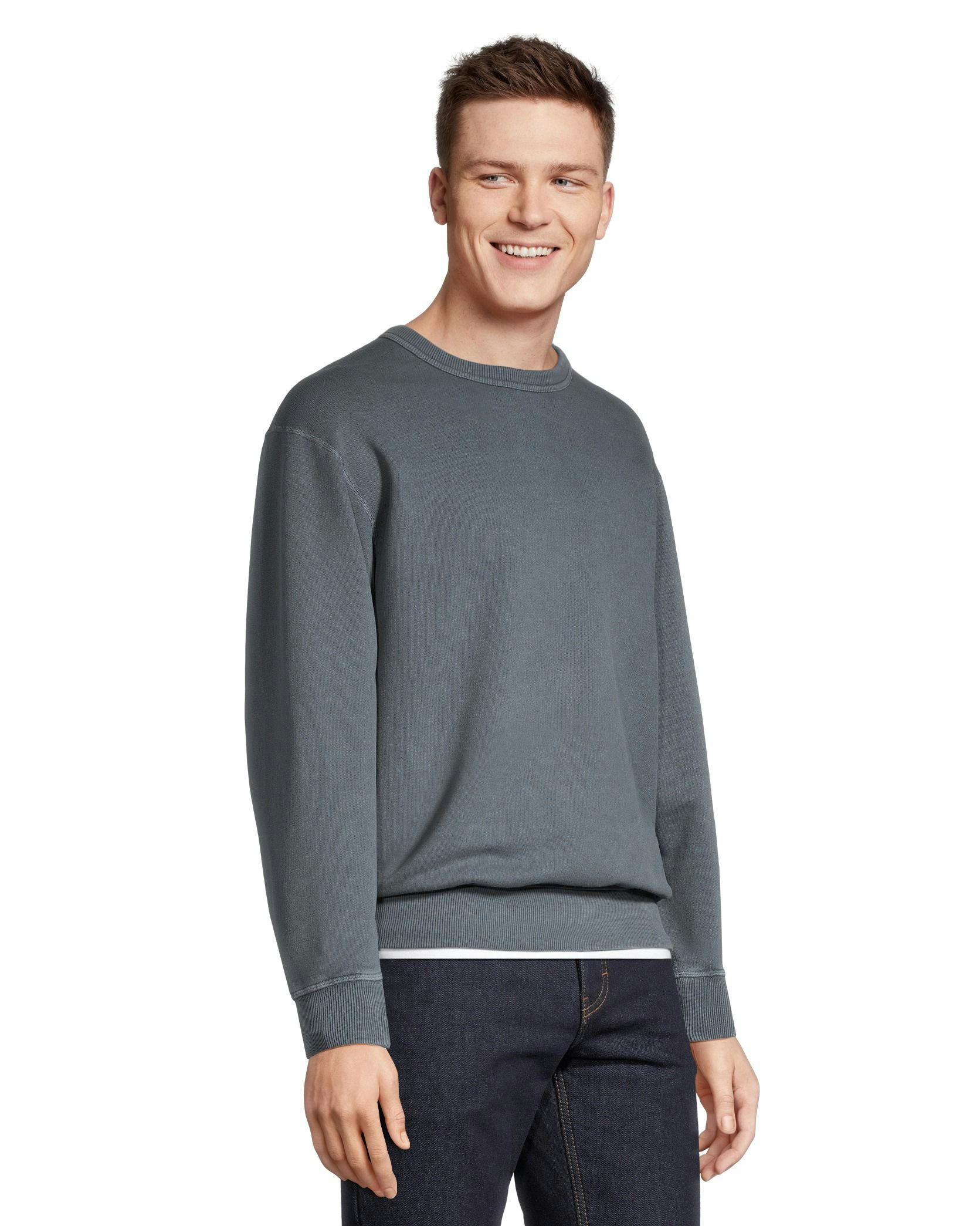 WindRiver Men's Original Fleece Cotton Crewneck Sweatshirt