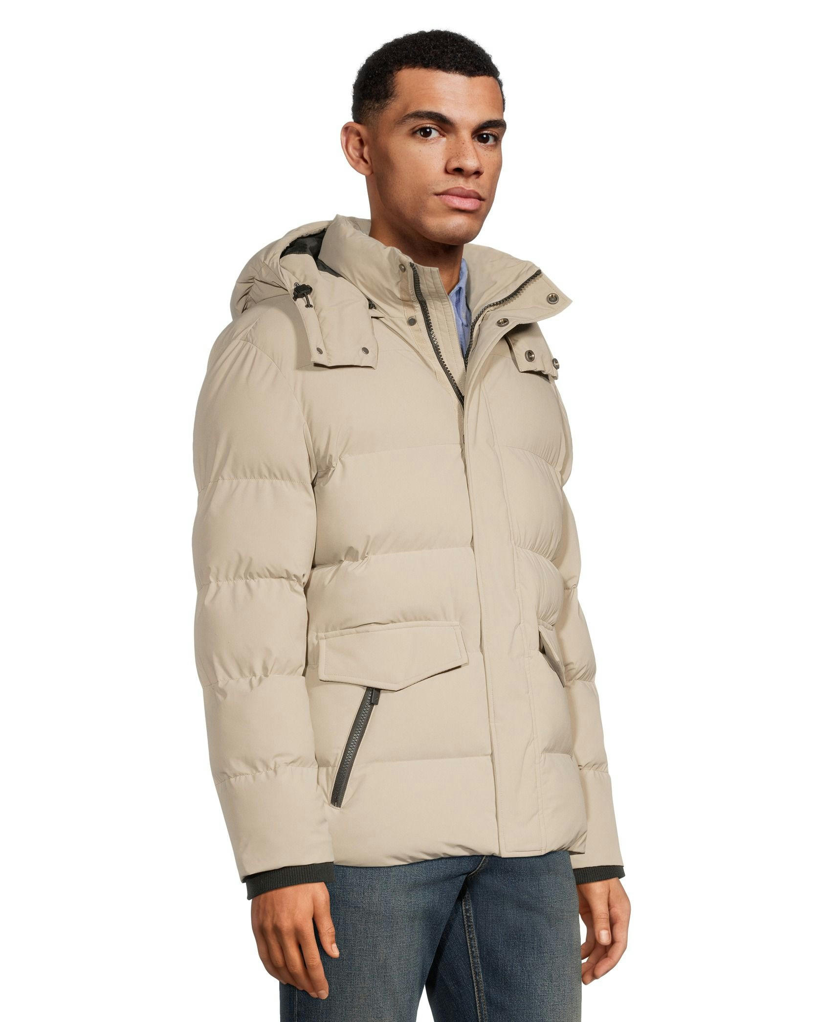 Denver Hayes Men's Hyper-Dri HD1 Water Repellent Insulated Puffy Parka Jacket