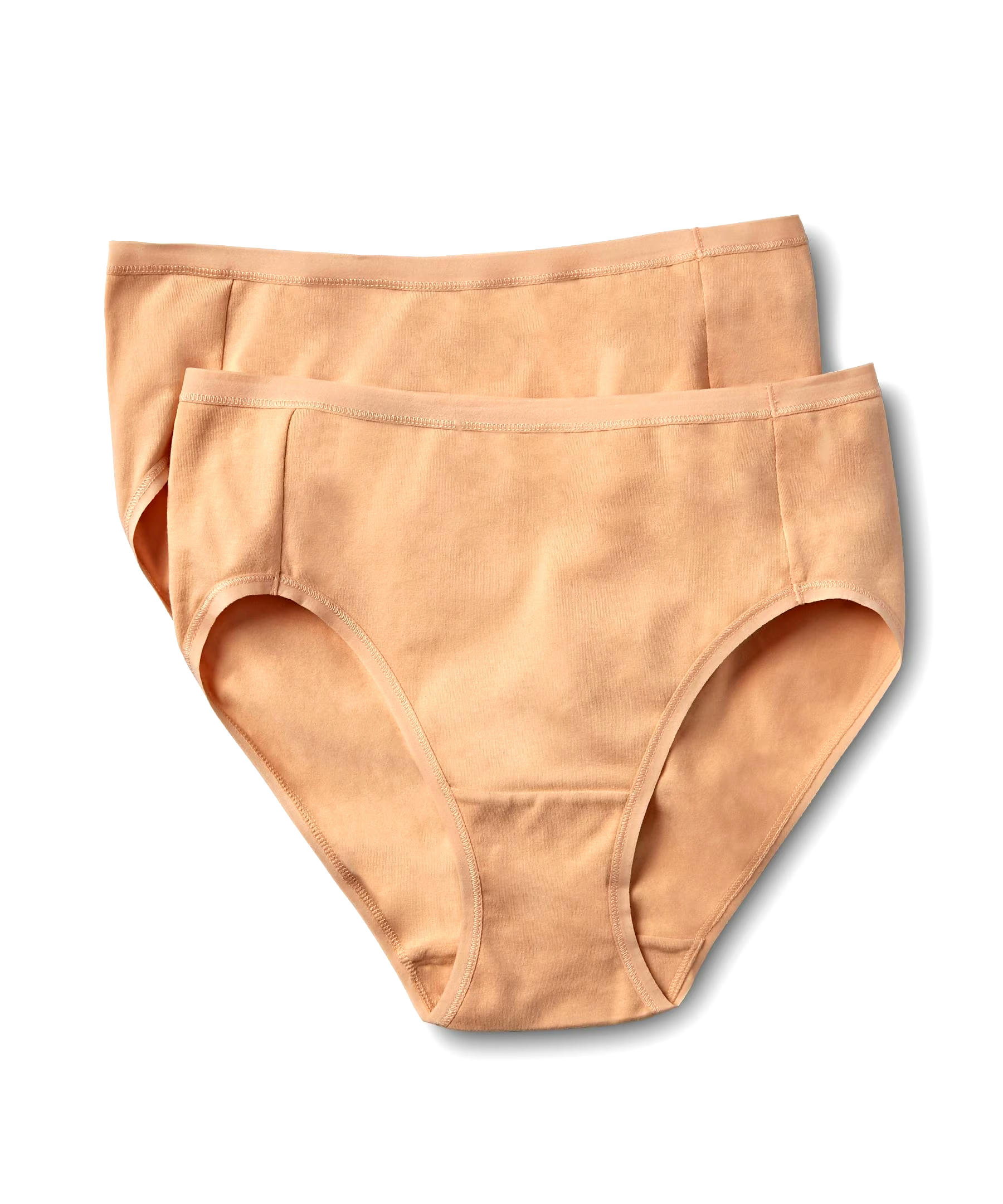 Denver Hayes Women's 2 Pack Perfect Fit Cotton Stretch Hi Cut Panty