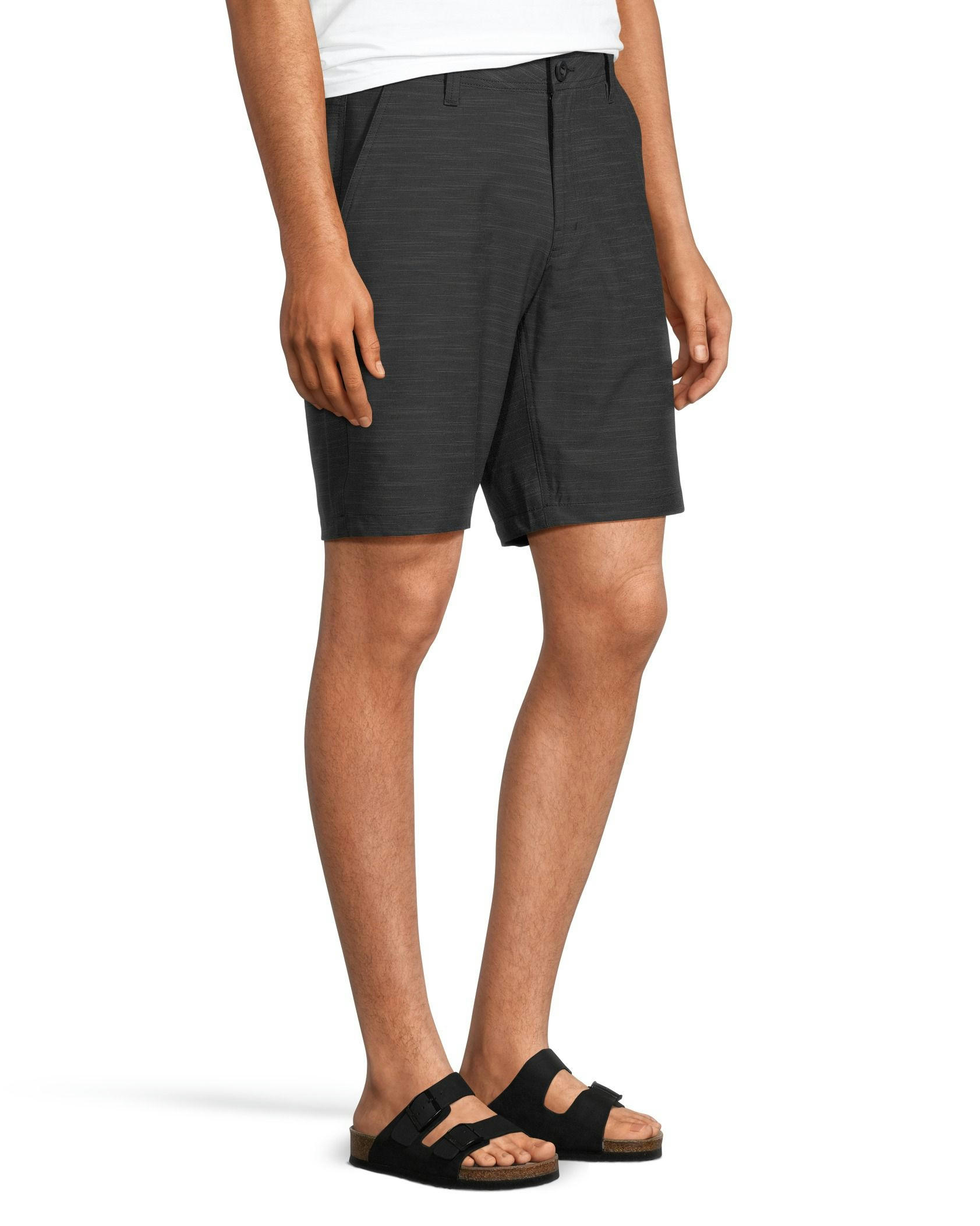 FarWest Men's End on End Stretch Textured Hybrid Shorts