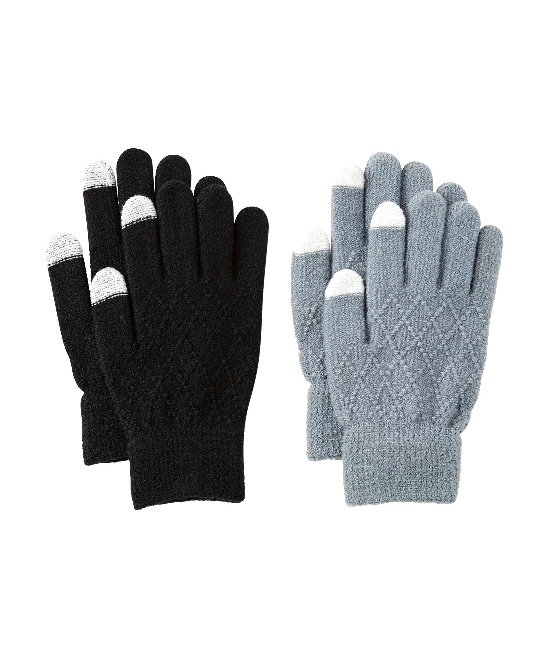 Denver Hayes Women's 2 Pack Textured Magic I-Touch Gloves