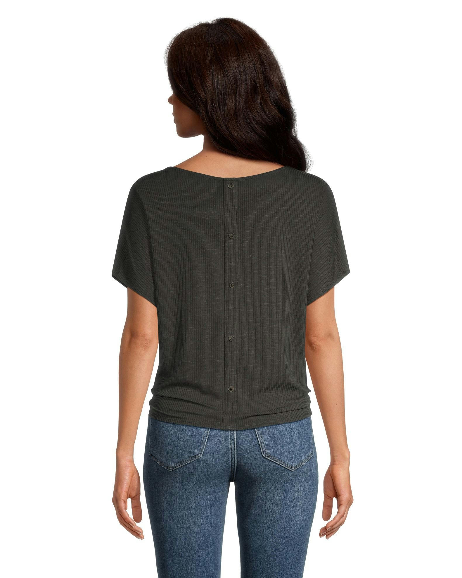 Denver Hayes Women's Relaxed Fit Tie Front T Shirt