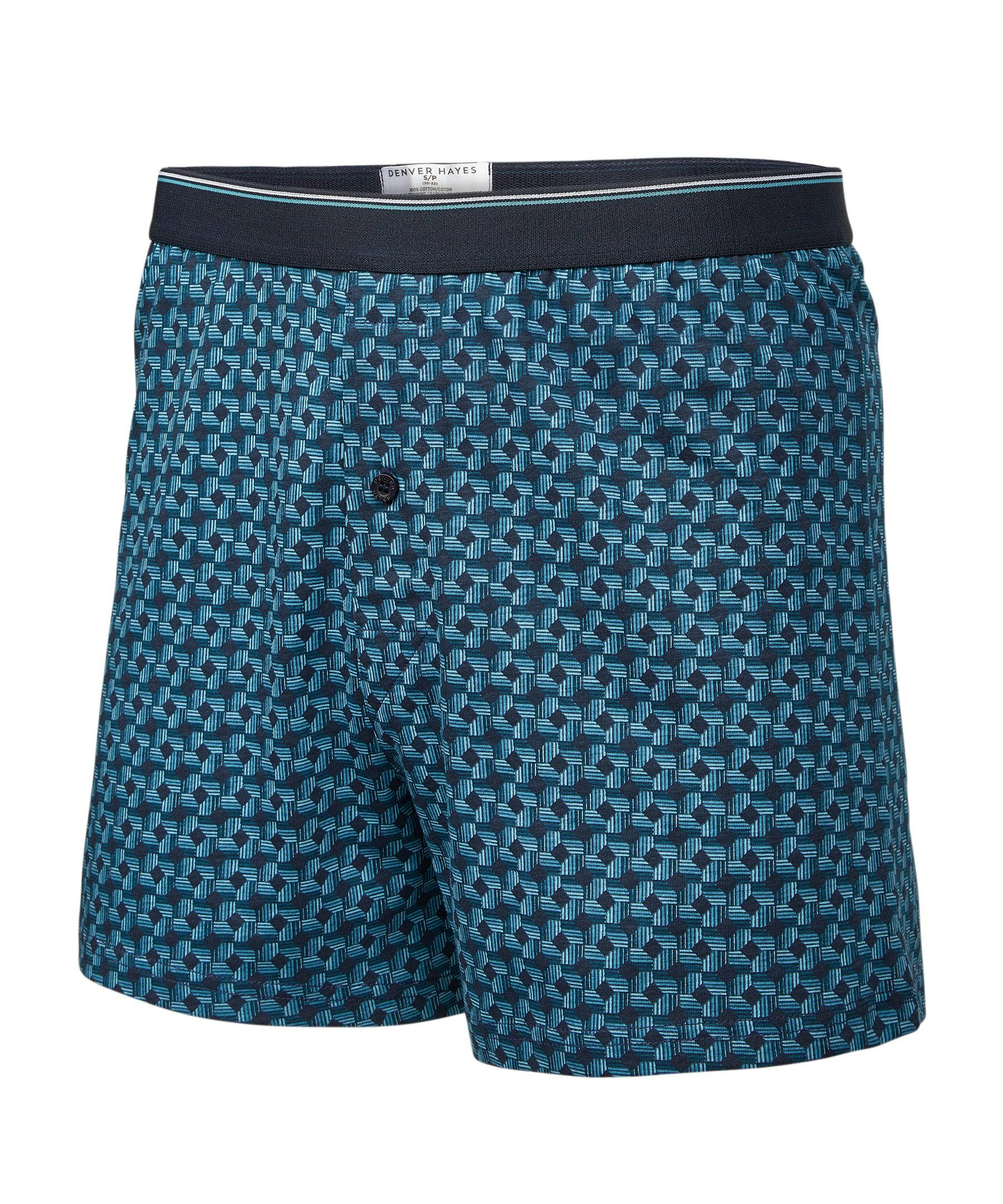 Denver Hayes Men's 2 Pack Yarn Dye Loose Fit Boxer Briefs