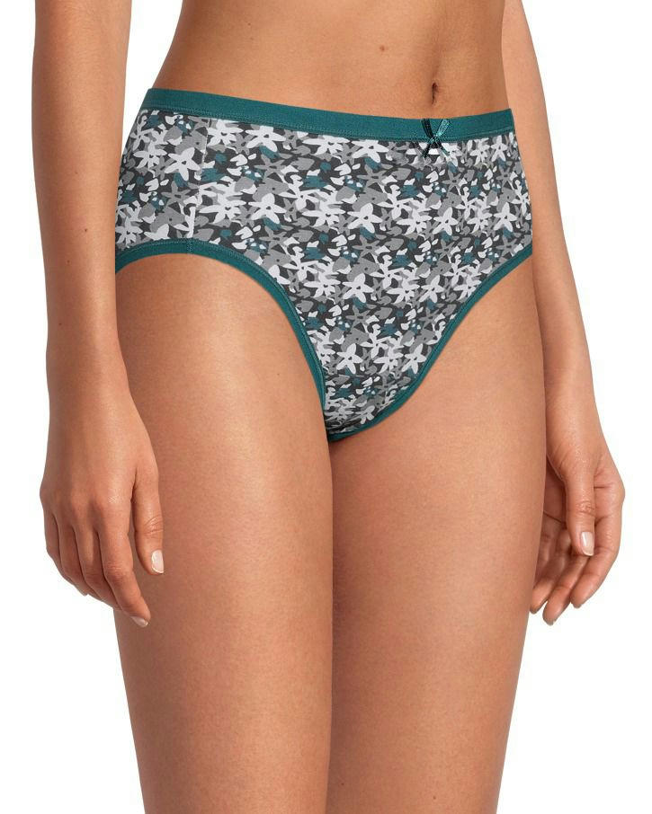 Denver Hayes Women's 2 Pack Perfect Fit Cotton Stretch Hi Cut Panty