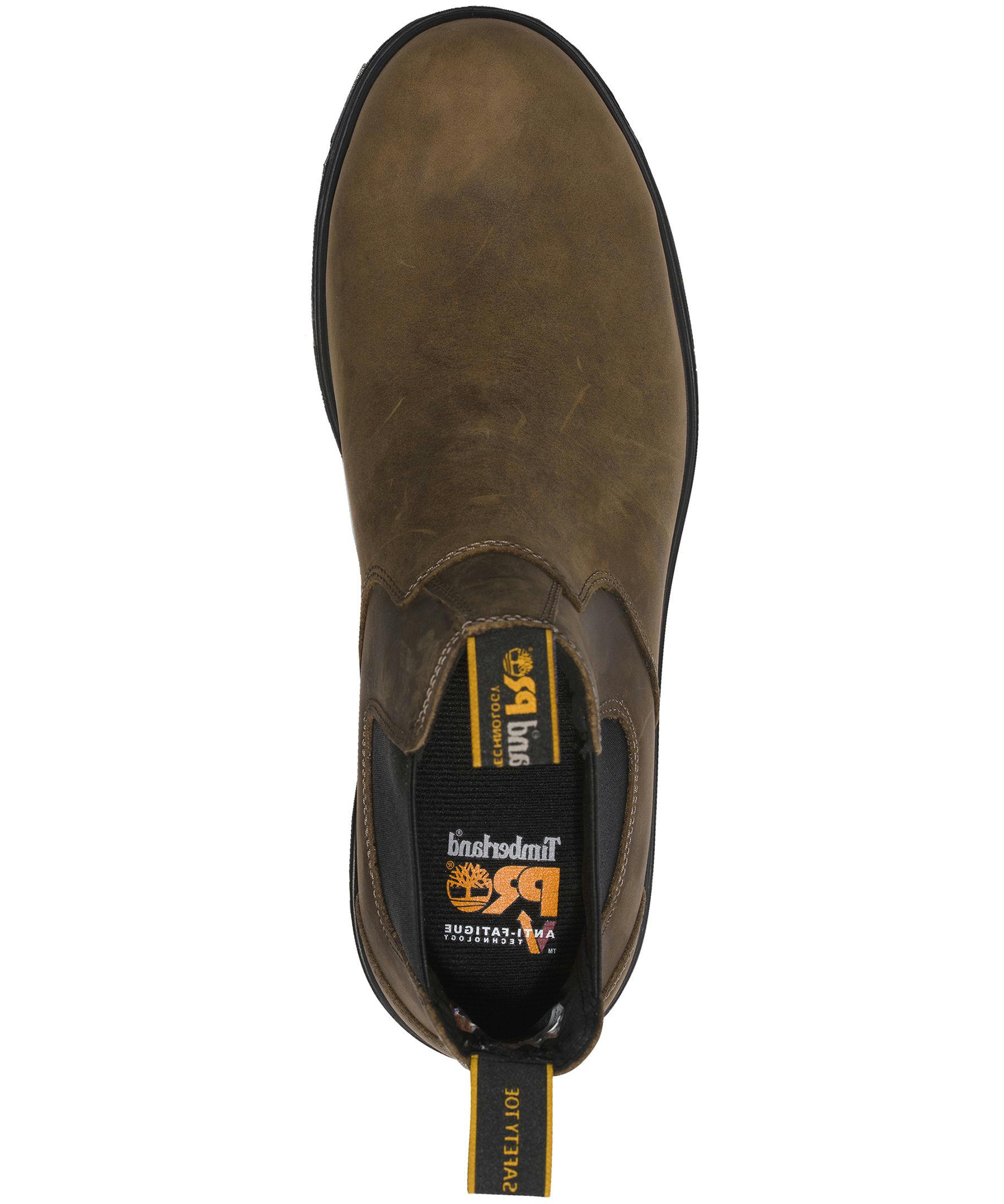 Timberland PRO Men's Nashoba 6 Inch Composite Toe Composite Plate Pull On Chelsea Work Boots