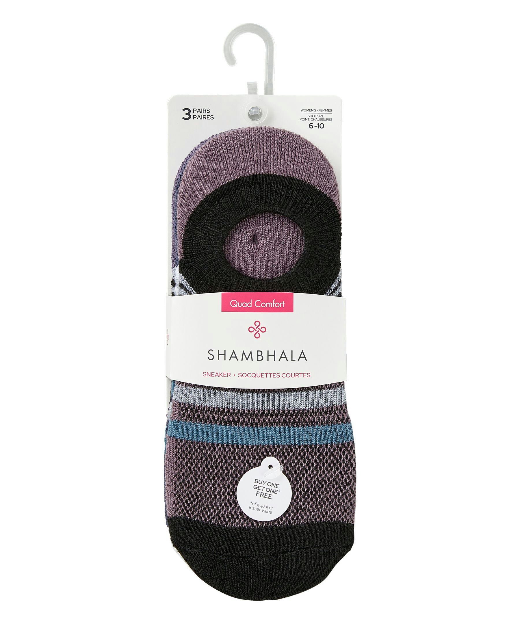 Shambhala Women's 3 Pack Freshtech Sneaker Sport Socks