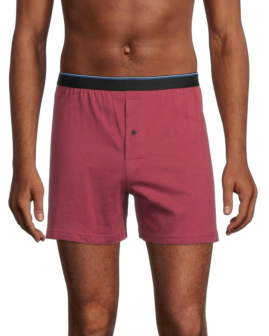 Denver Hayes Men's 2 Pack Yarn Dye Loose Fit Boxer Briefs