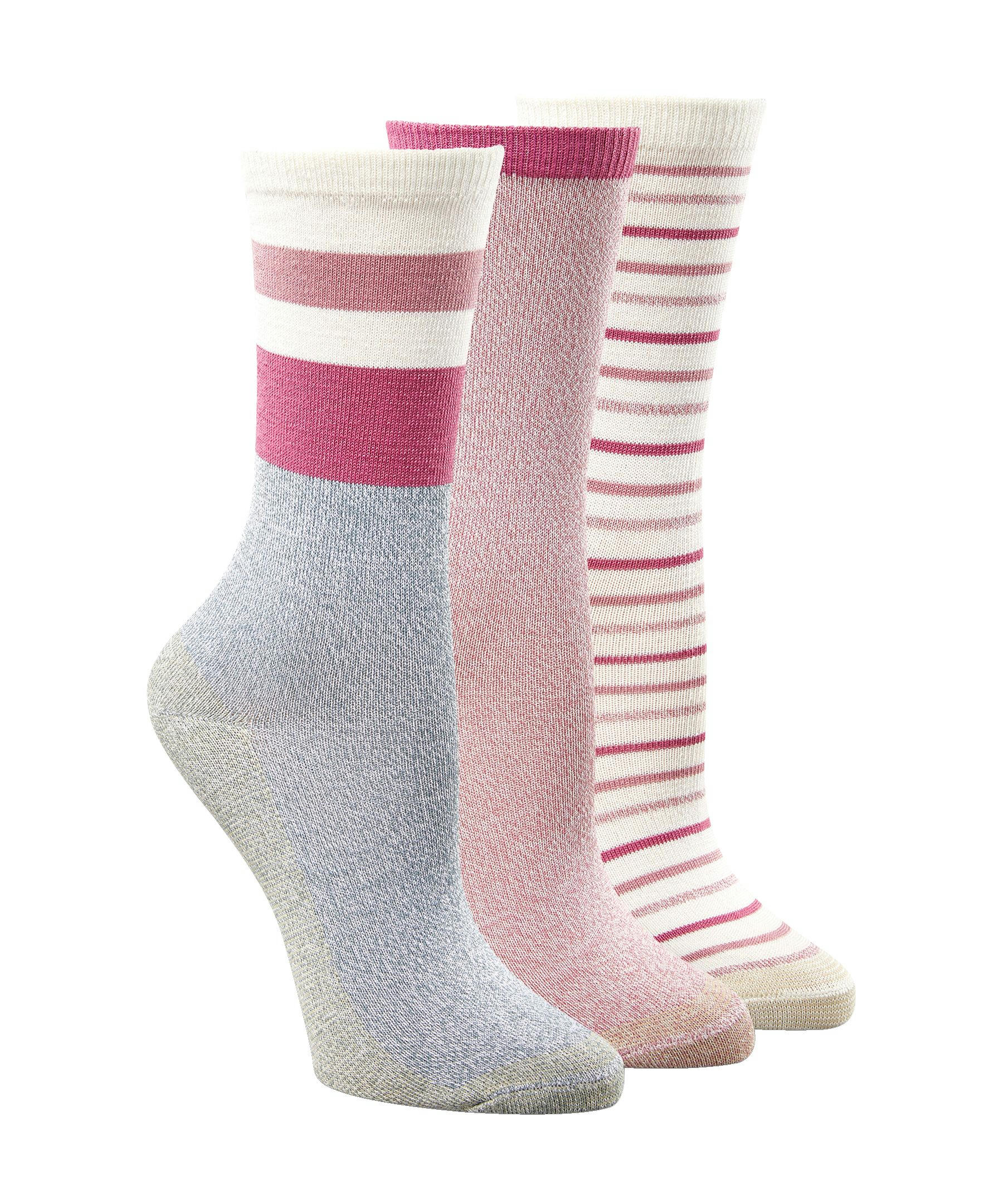 Copper Sole Women's 3 Pack Casual Crew Socks