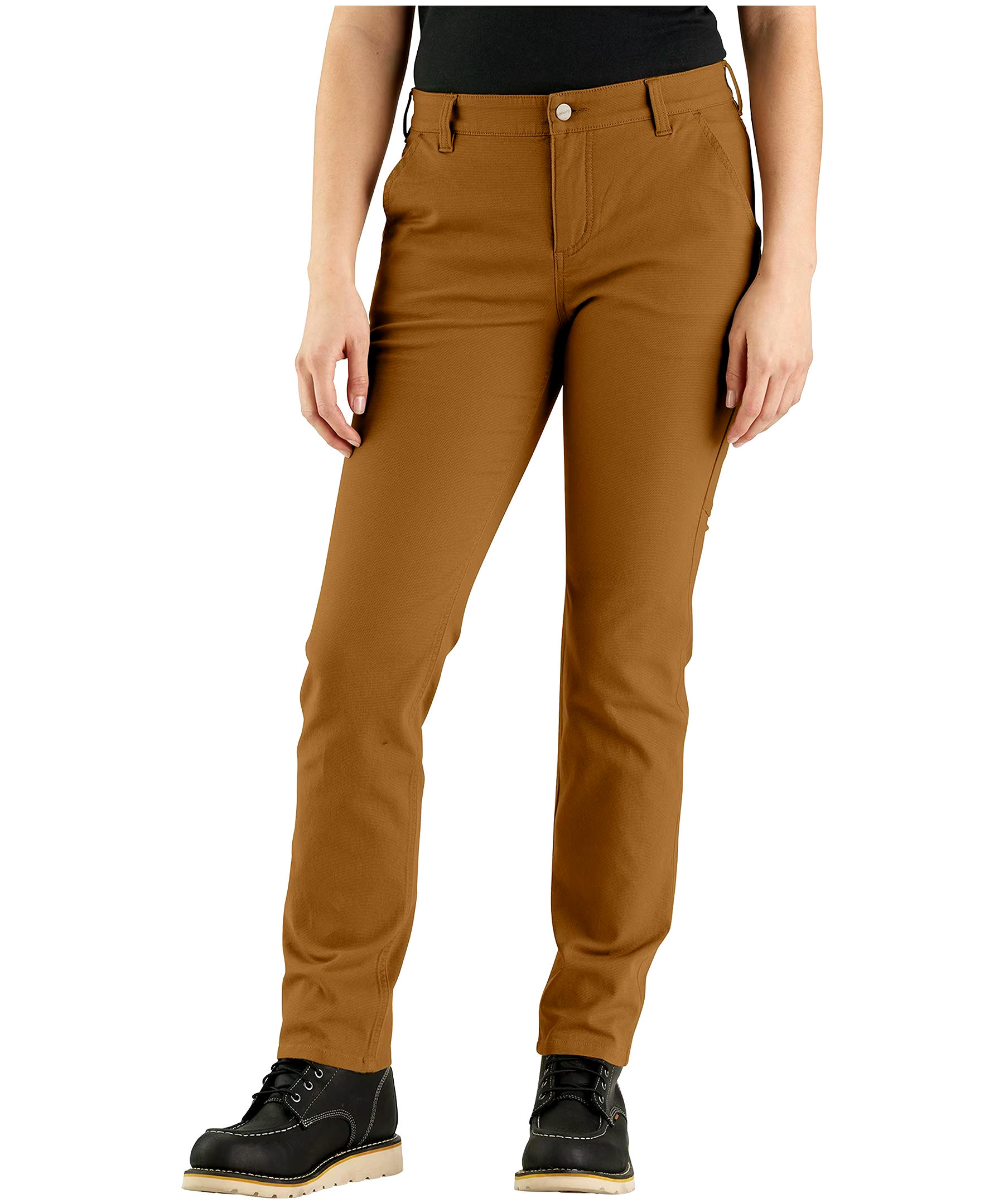Carhartt Women's Mid Rise Relaxed Fit Canvas Work Pants