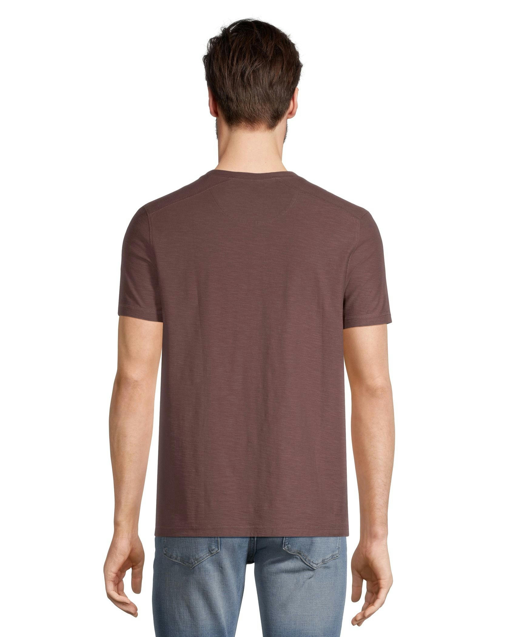 Denver Hayes Men's Garment Wash Slub Henley Shirt