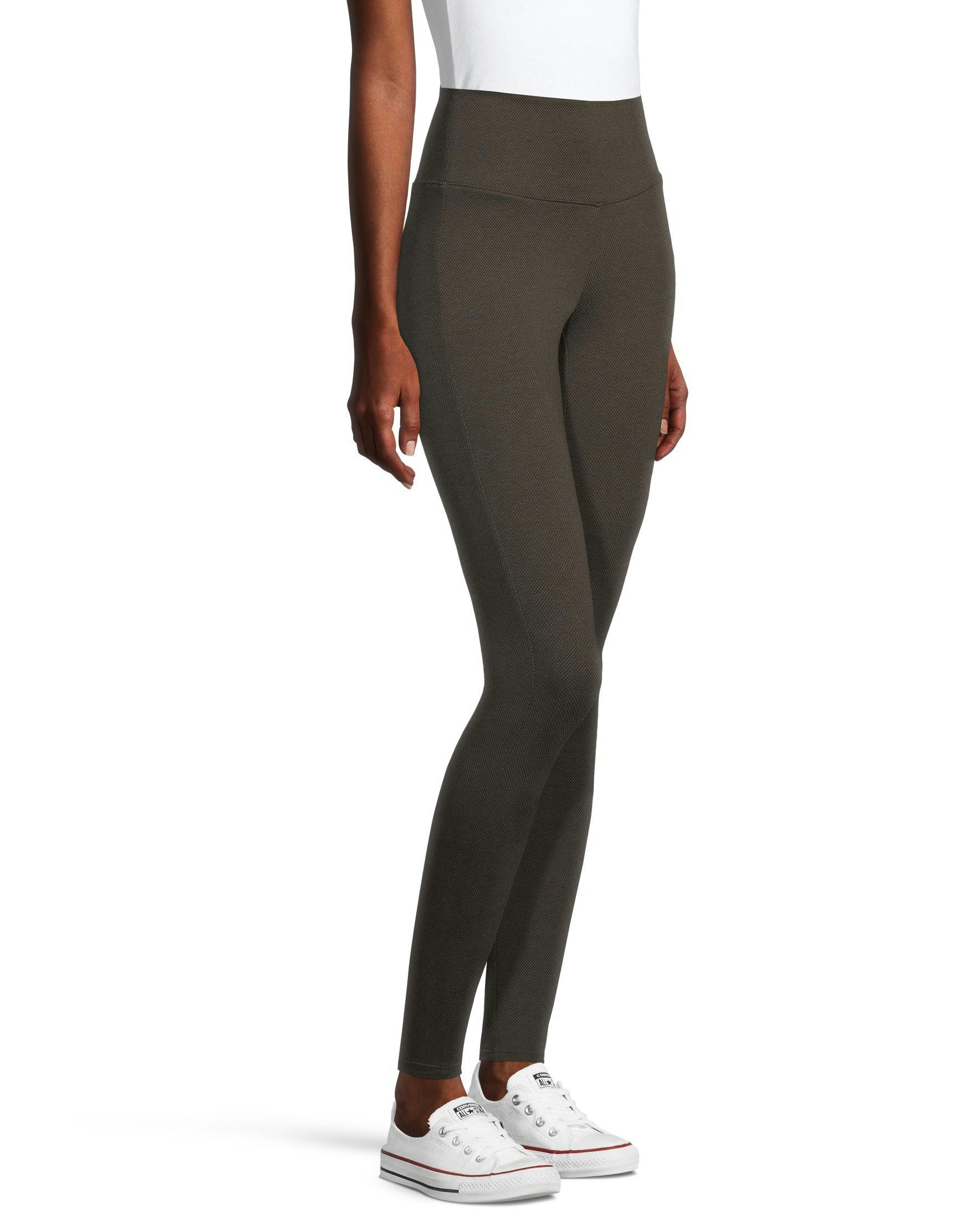 Denver Hayes Women's High Rise Curve-Tech Tummy Control Ponte Leggings