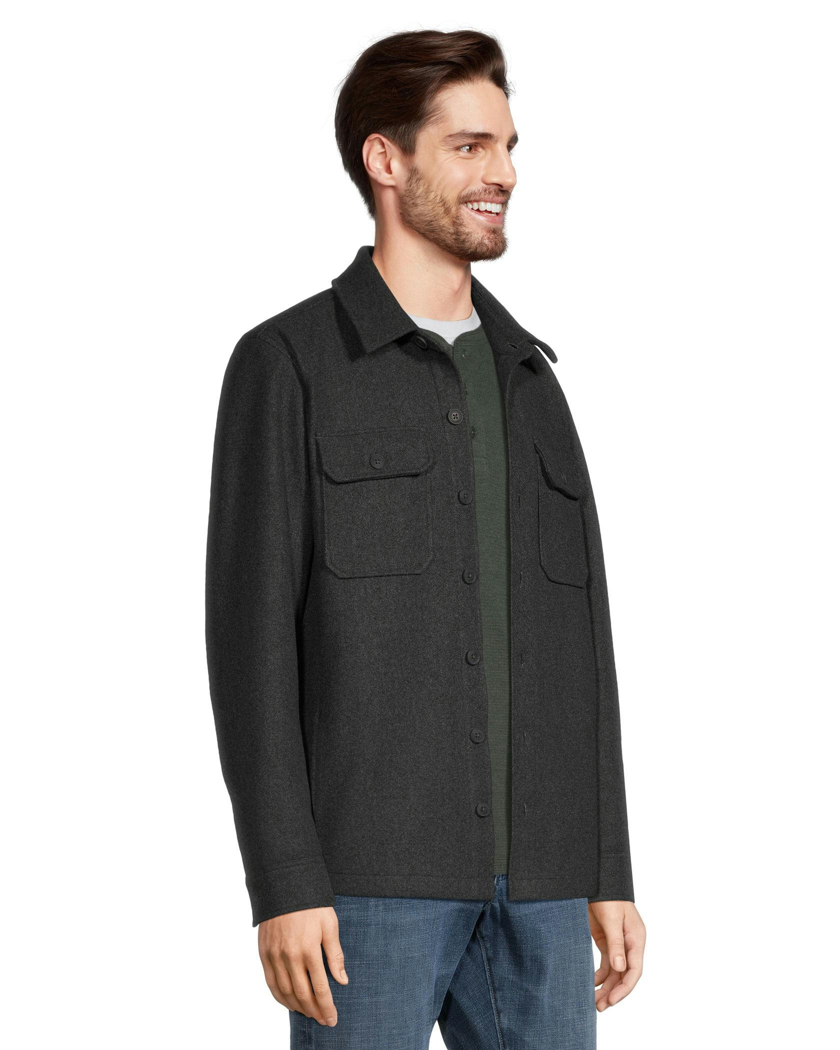 Denver Hayes Men's Wool-Like Shacket