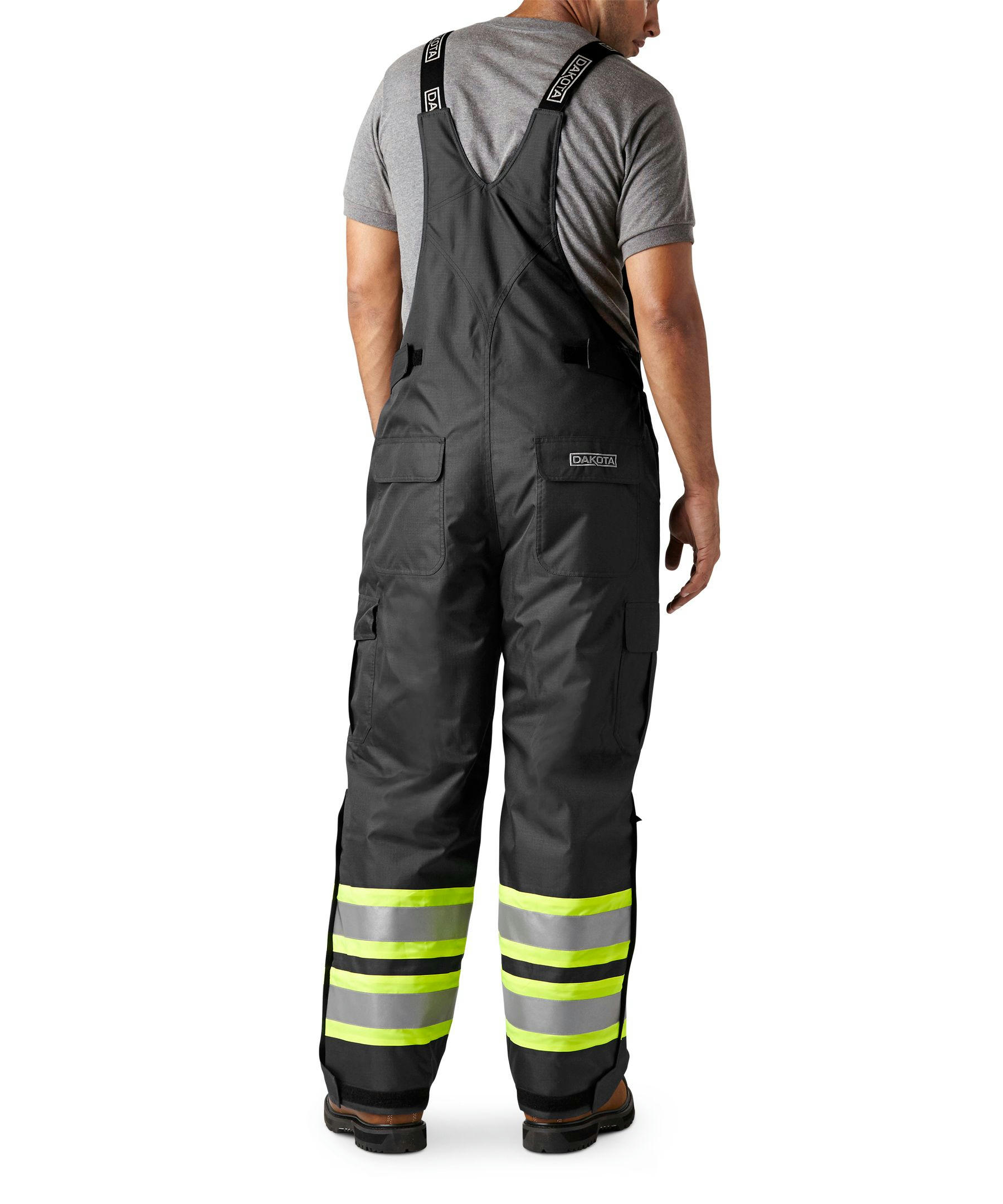 Dakota WorkPro Series Men's Hi Vis Hyper-Dri 3 Waterproof T-Max Lined Rip Stop Polyester Cargo Overalls