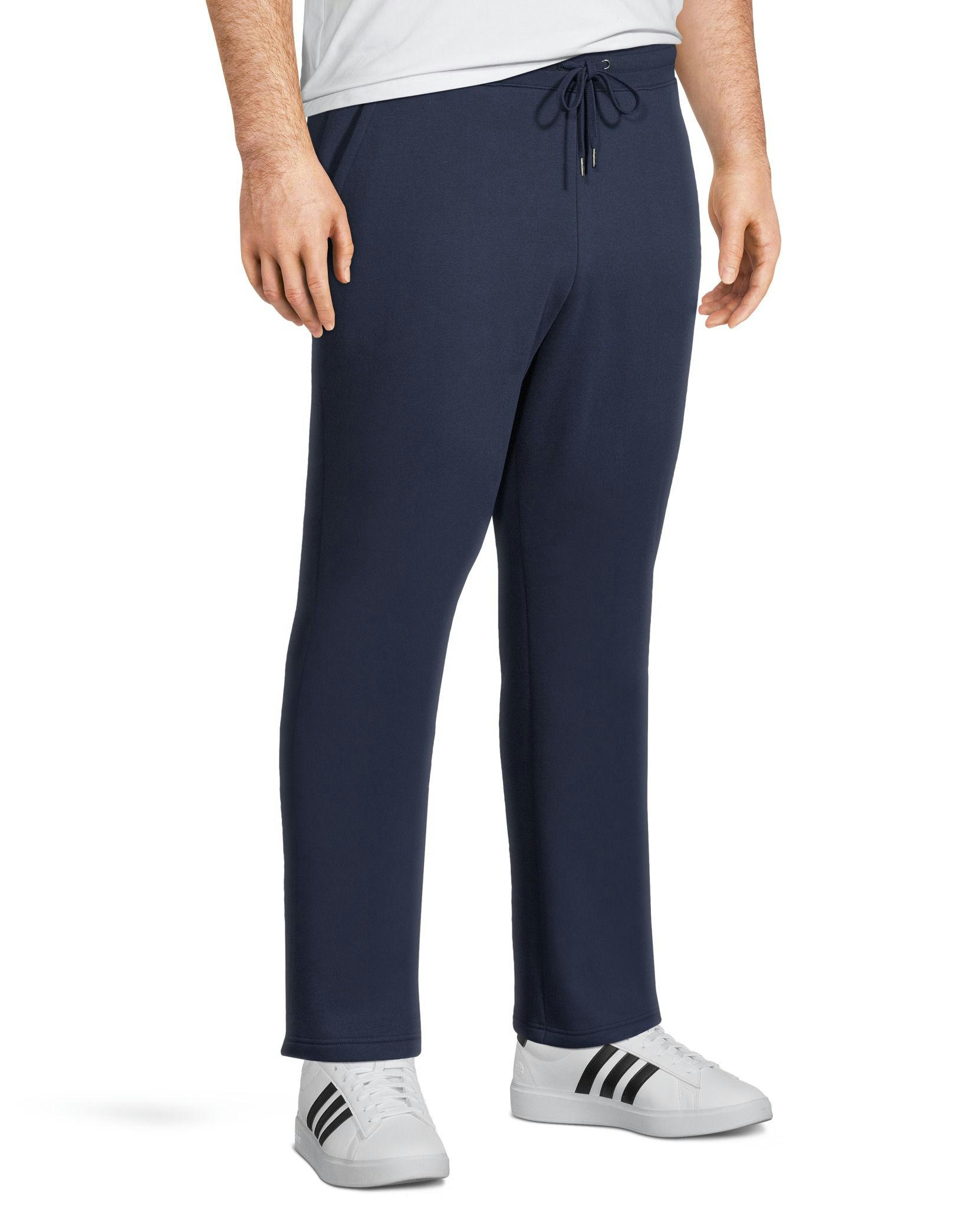 Denver Hayes Men's Non-Cuffed Hem Soft Fleece Sweatpants