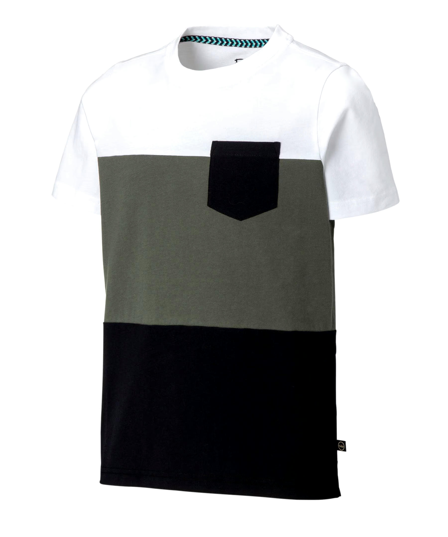 FarWest Boys' 7-16 Years Deck Colour Block Short Sleeve T Shirt