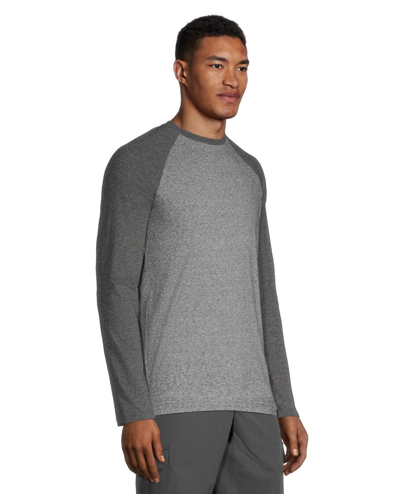 FarWest Men's Long Sleeve Crewneck Baseball T Shirt