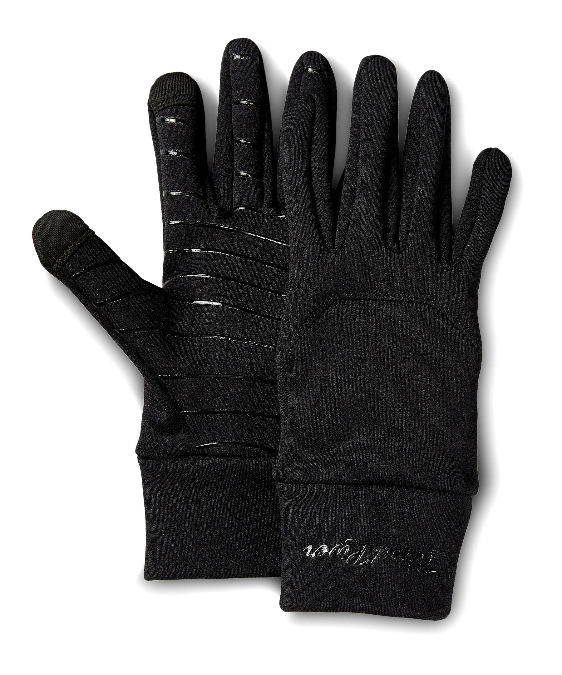 WindRiver Women's Mid Weight Liner Touch Screen Compatible Gloves - Black