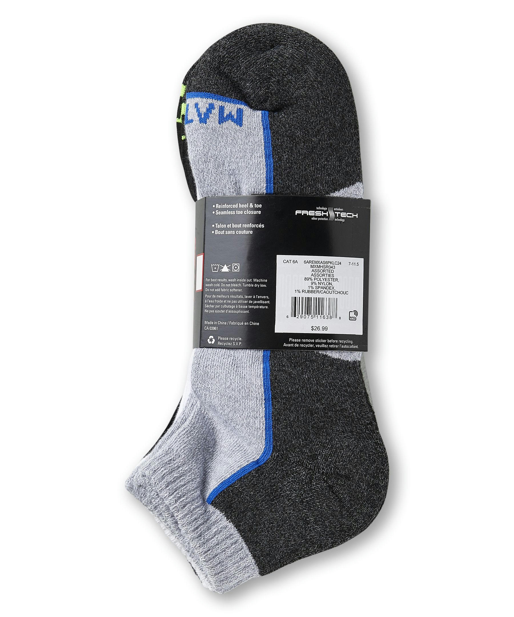 Matrix Men's 6 Pack Low Cut Sport Socks