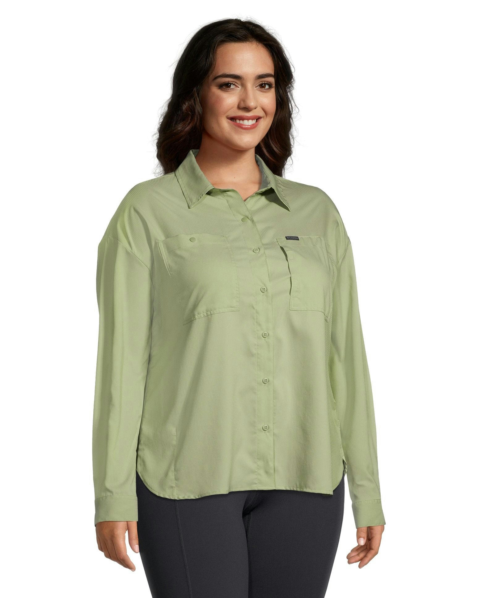 Columbia Women's Silver Ridge Omni-Shade Long Sleeve Shirt - Plus Size