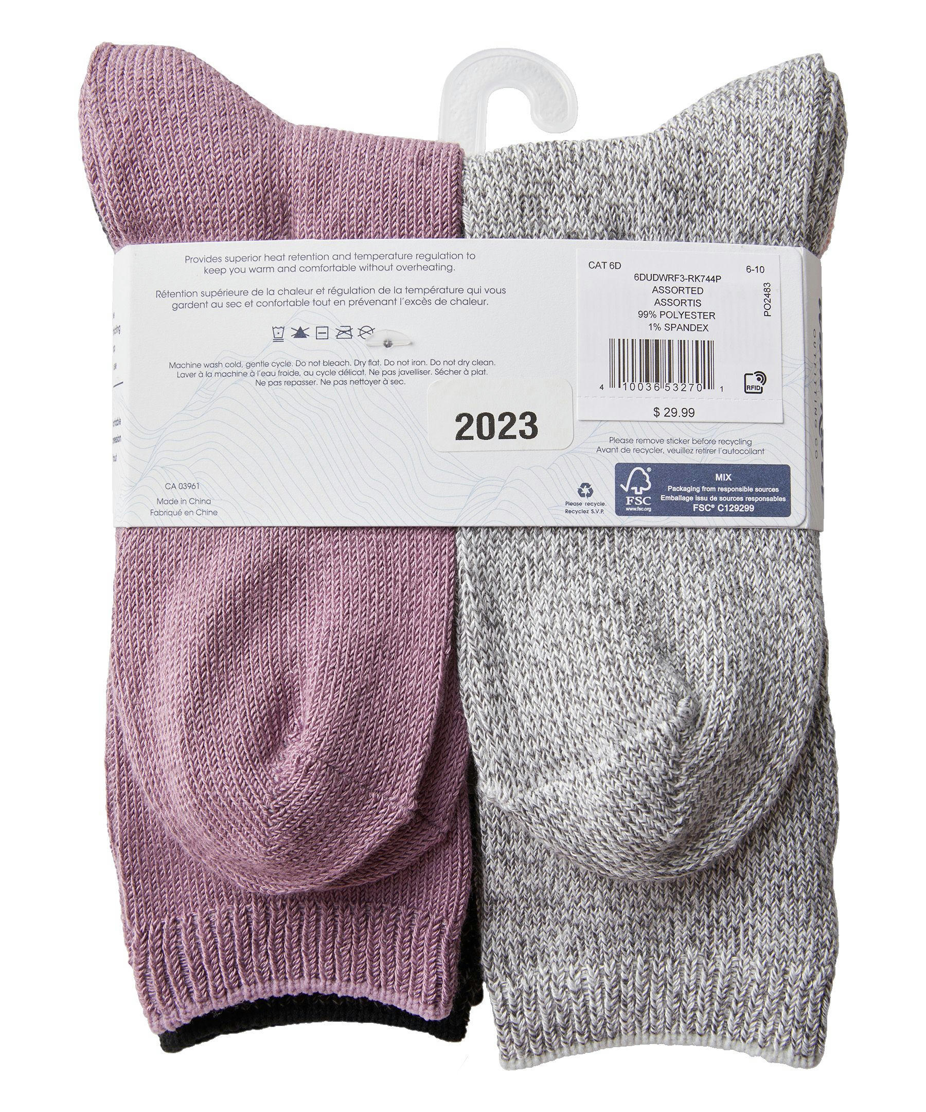 WindRiver Women's T-Max 4 Pack Casual Crew Socks