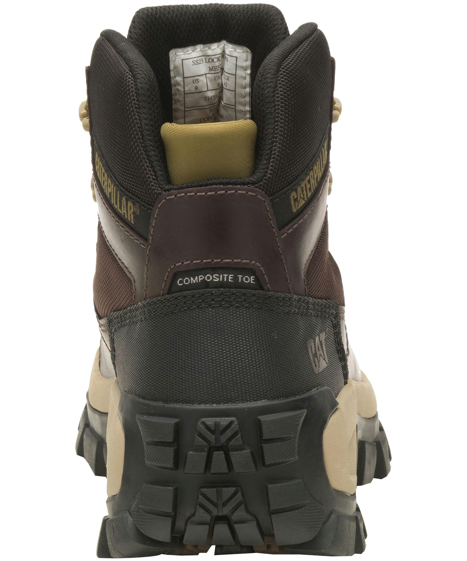 CAT Men's Invader Composite Toe Composite Plate Waterproof Hiker Work Boot