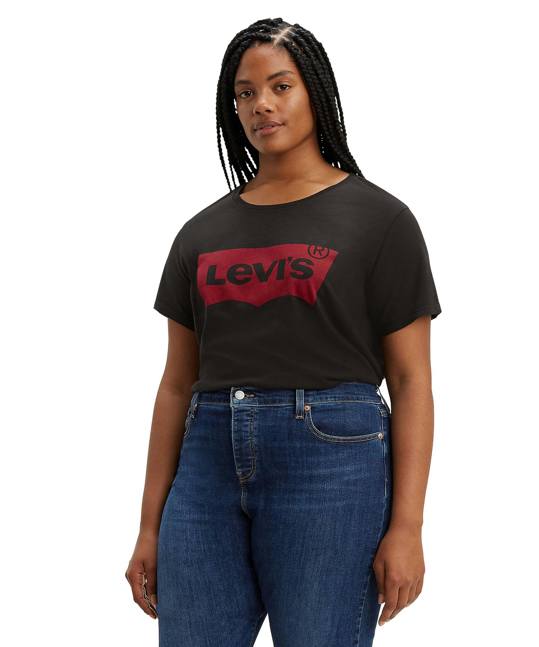 Levi's Women's Batwing Graphic The Perfect Tee T Shirt - Plus Size