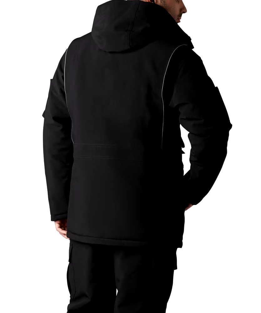 Dakota WorkPro Series Men's 300D Hyper-Dri 2 Water Resistant T-Max Parka Jacket - Black