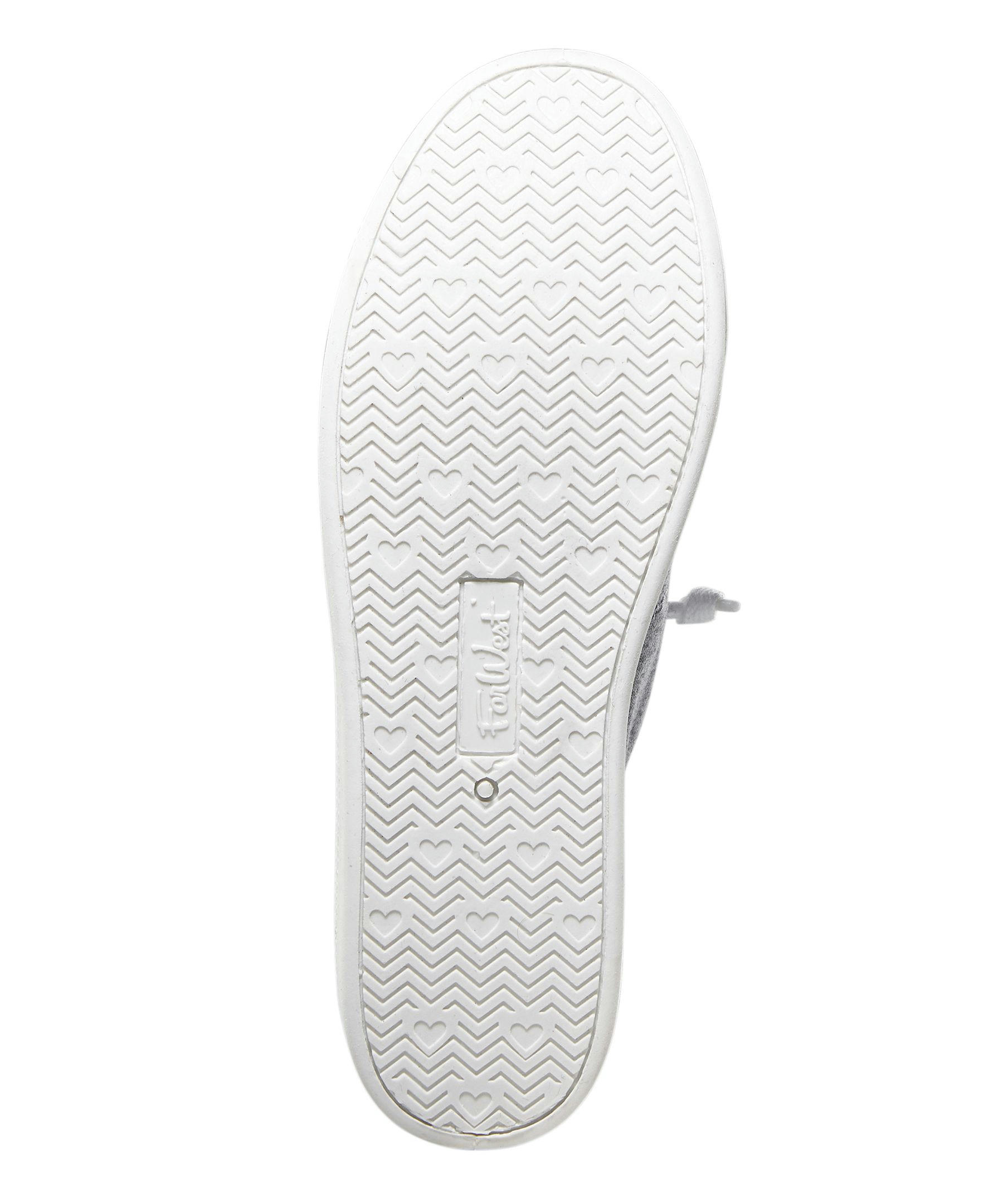 FarWest Women's Payton Slip On Elastic Back Sneakers Wide - Charcoal