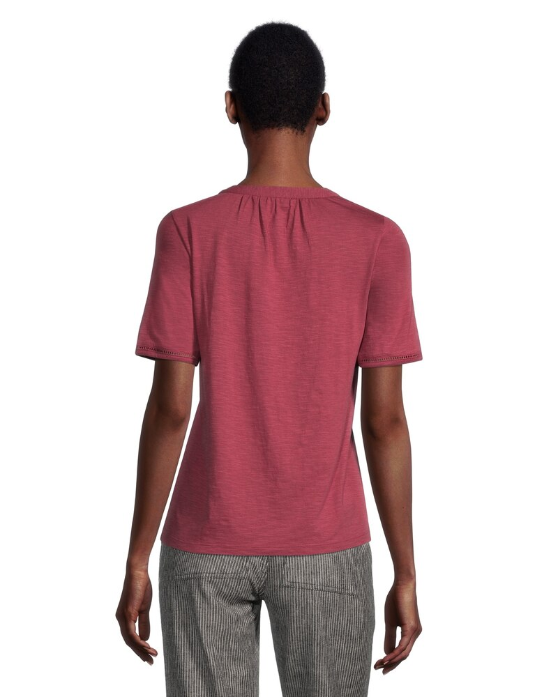 Women's Semi-Fitted Y-Neck T Shirt