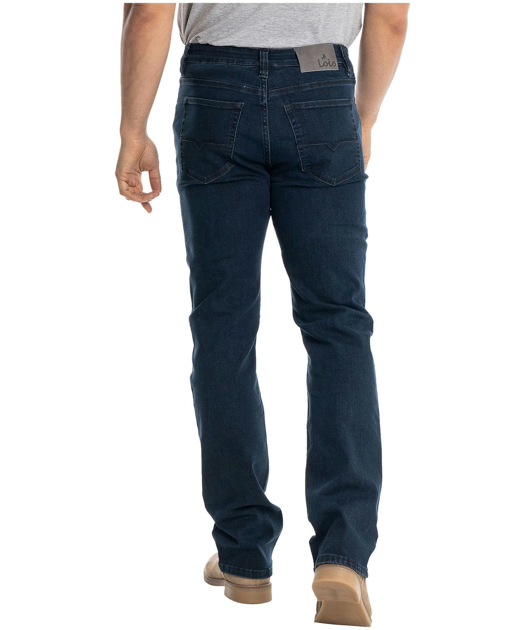 Lois Men's Brad L Handblast Straight Leg Jeans