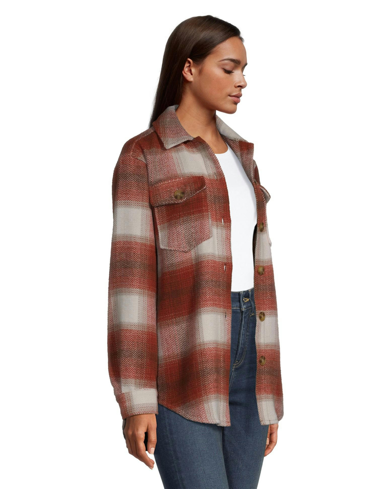 Denver Hayes Women's Core Button Front Shacket