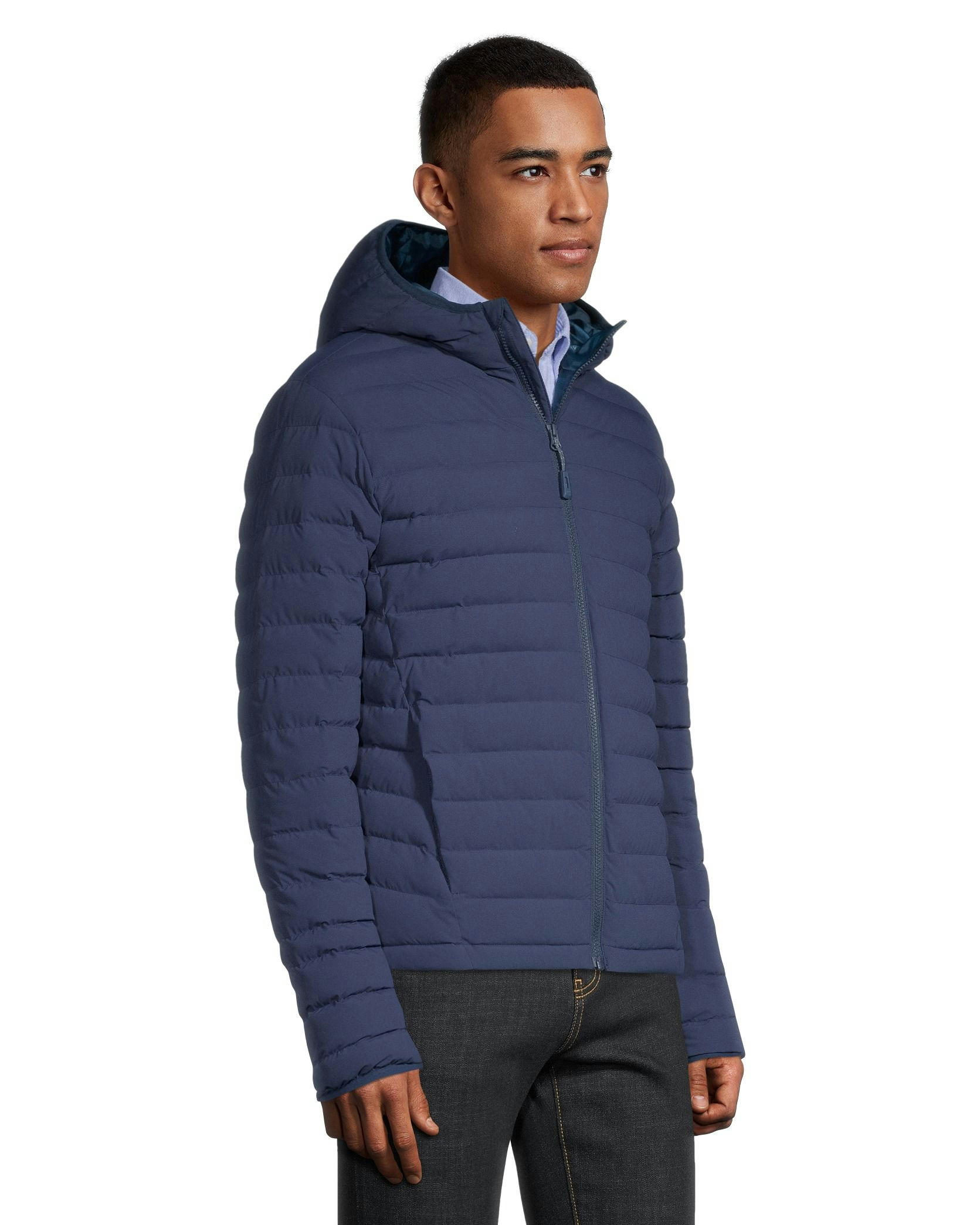 WindRiver Men's Hyper-Dri HD1 Water Repellent T-Max Insulated Hooded Puffer Jacket